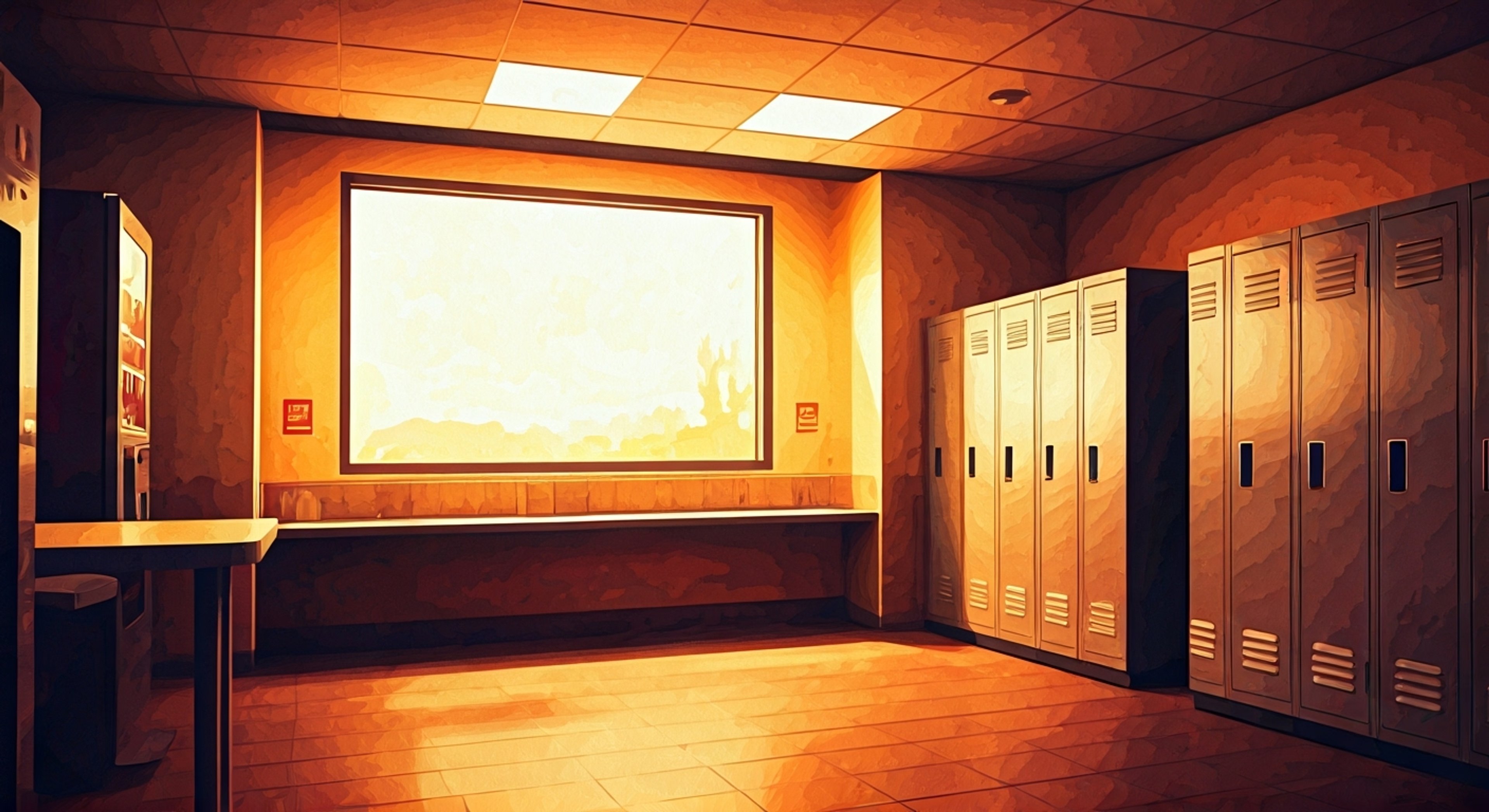 You find yourself facing off against Hortence in the Burgerphile breakroom over an important workplace issue that challenges her principles. The tension builds as you both refuse to back down from your positions.