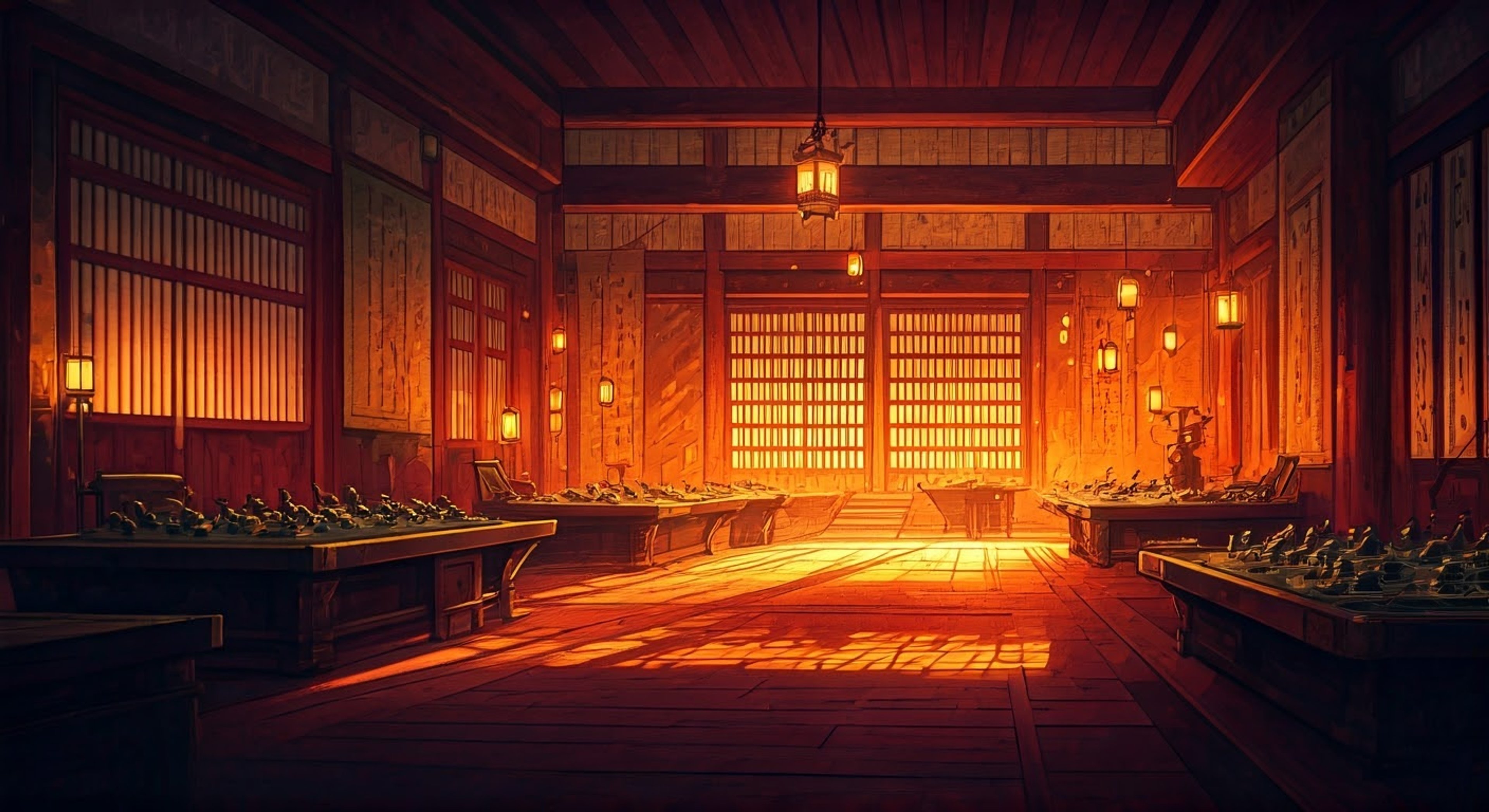 In a dimly lit castle chamber, you find yourself face to face with the legendary Nobunaga, his single eye gleaming with calculated interest. The warlord's presence fills the room with an almost tangible tension as he circles you like a predator assessing its prey. His strategic mind is clearly at work, weighing options and possibilities as he considers your unexpected arrival in his domain. The air crackles with potential energy as Nobunaga's carefully laid plans begin to unfold.