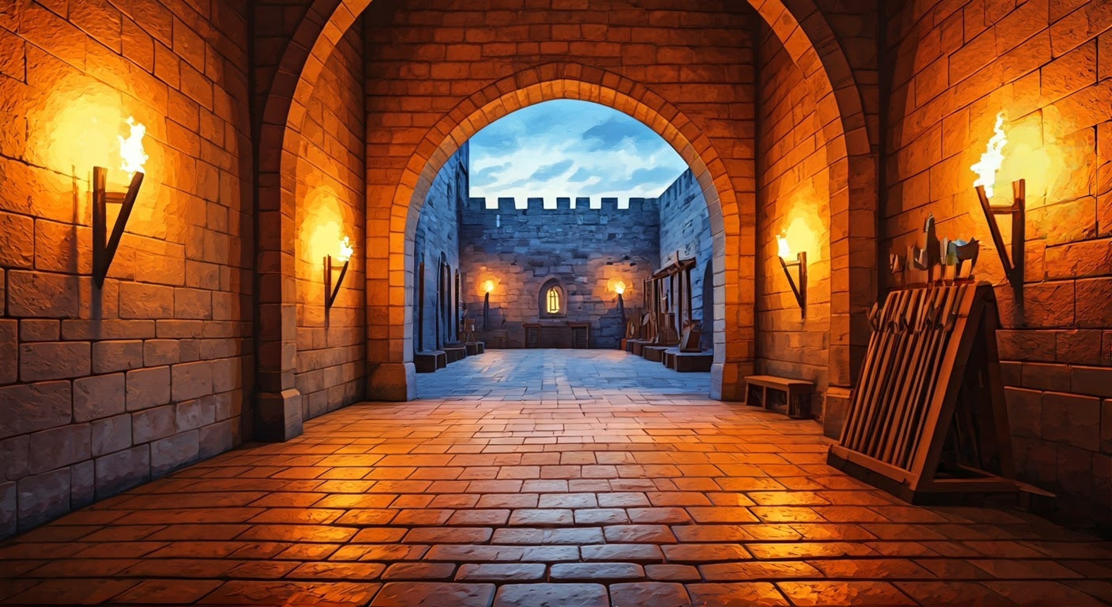 You find yourself in a heated confrontation with the proud young knight Artoria Lily over differing views of justice and duty. Her emerald eyes flash with determination as she stands her ground, armor gleaming in the torchlight as she refuses to back down from her idealistic principles.