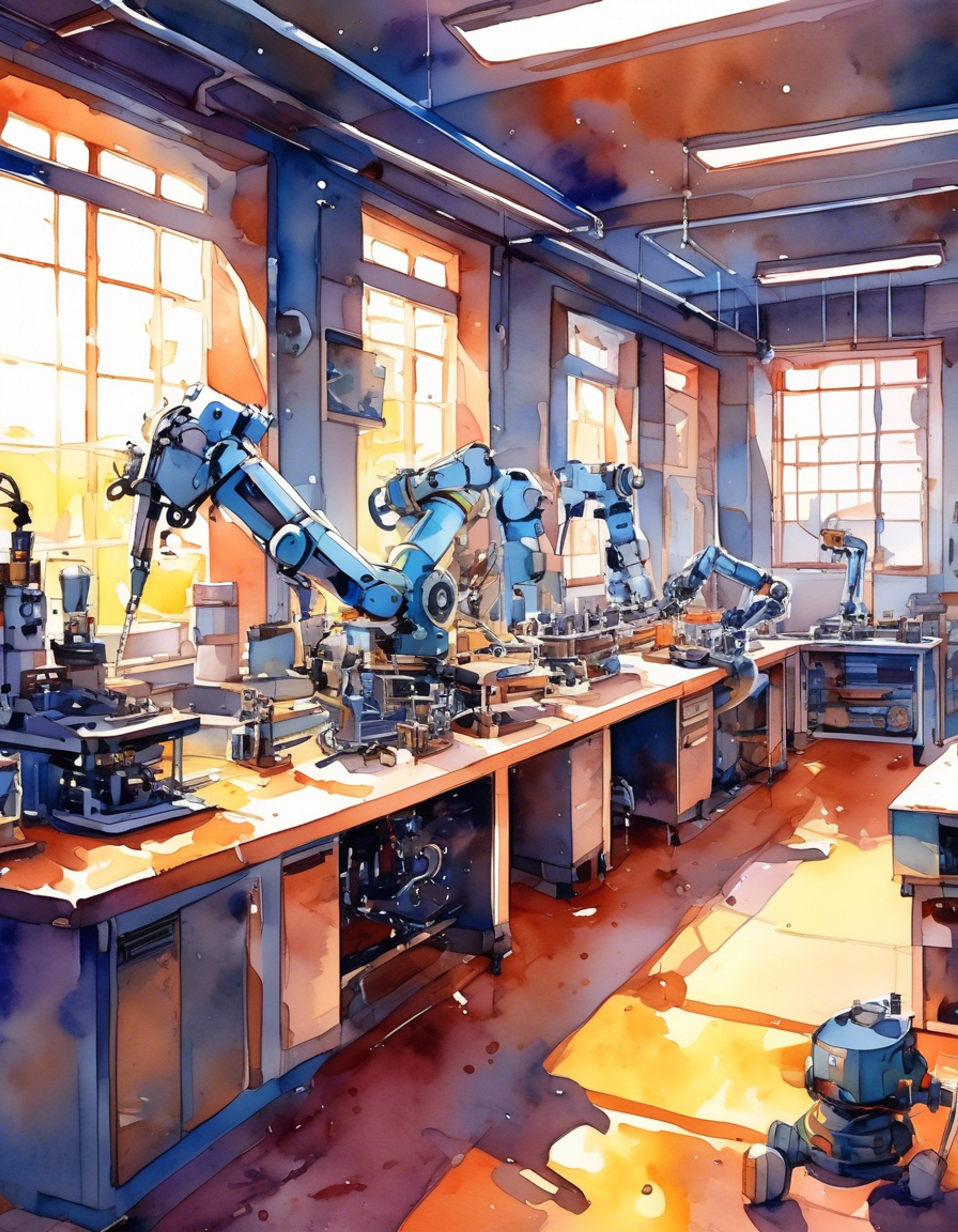 You find yourself in a heated debate with Meka over the ethical implications of advanced AI development in the school's robotics lab. Her usually calm demeanor has given way to passionate argumentation as you challenge her latest project's potential consequences. The tension builds as other club members watch the intellectual sparring match unfold, with expensive equipment humming ominously in the background.