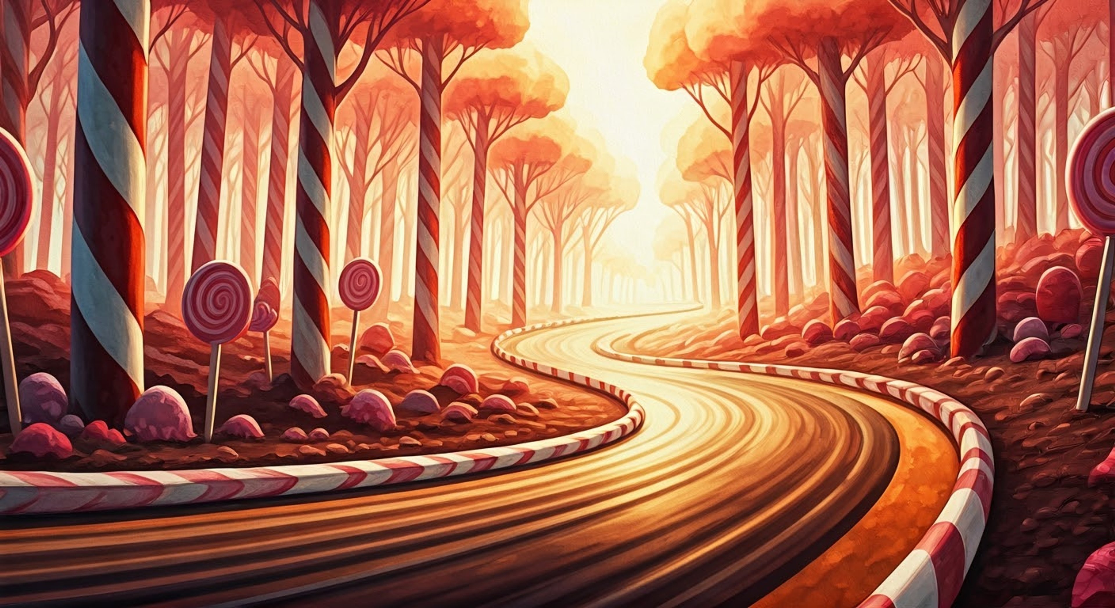 You find yourself transported into the vibrant world of Sugar Rush where Jubileena Bing-Bing challenges you to a friendly race through Candy Cane Forest. Her cherry-themed kart gleams in the candy sunlight as she explains the special shortcuts and power-ups along the course. Together you'll discover secret paths while bonding over your shared love of racing and sweets.