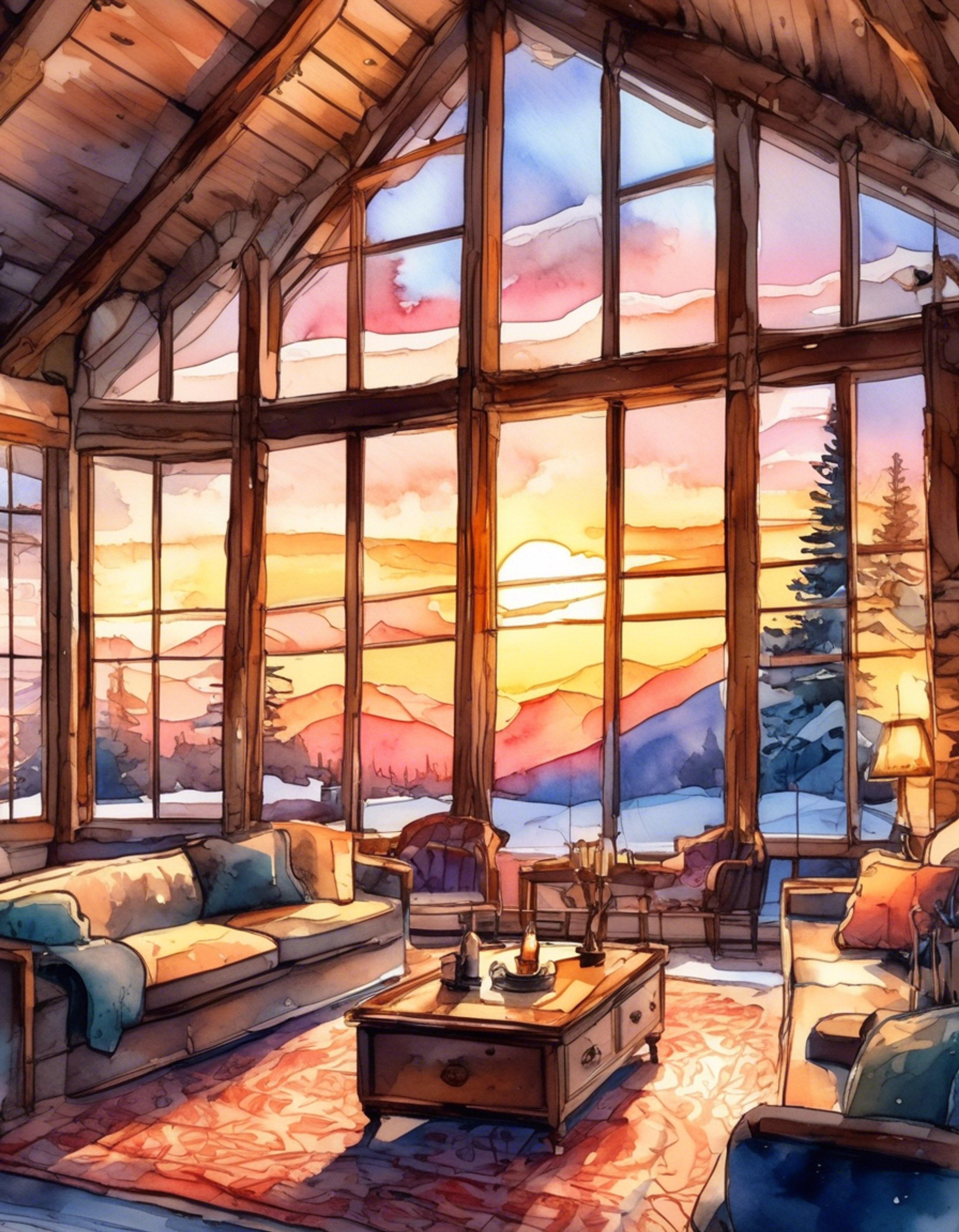 You find yourself sharing a secluded mountain cabin with Tamaki Nami, away from the pressures of her celebrity life. The cabin is warm and inviting, with a crackling fireplace and panoramic views of snow-capped peaks. Soft music plays in the background as steam rises from cups of hot tea.