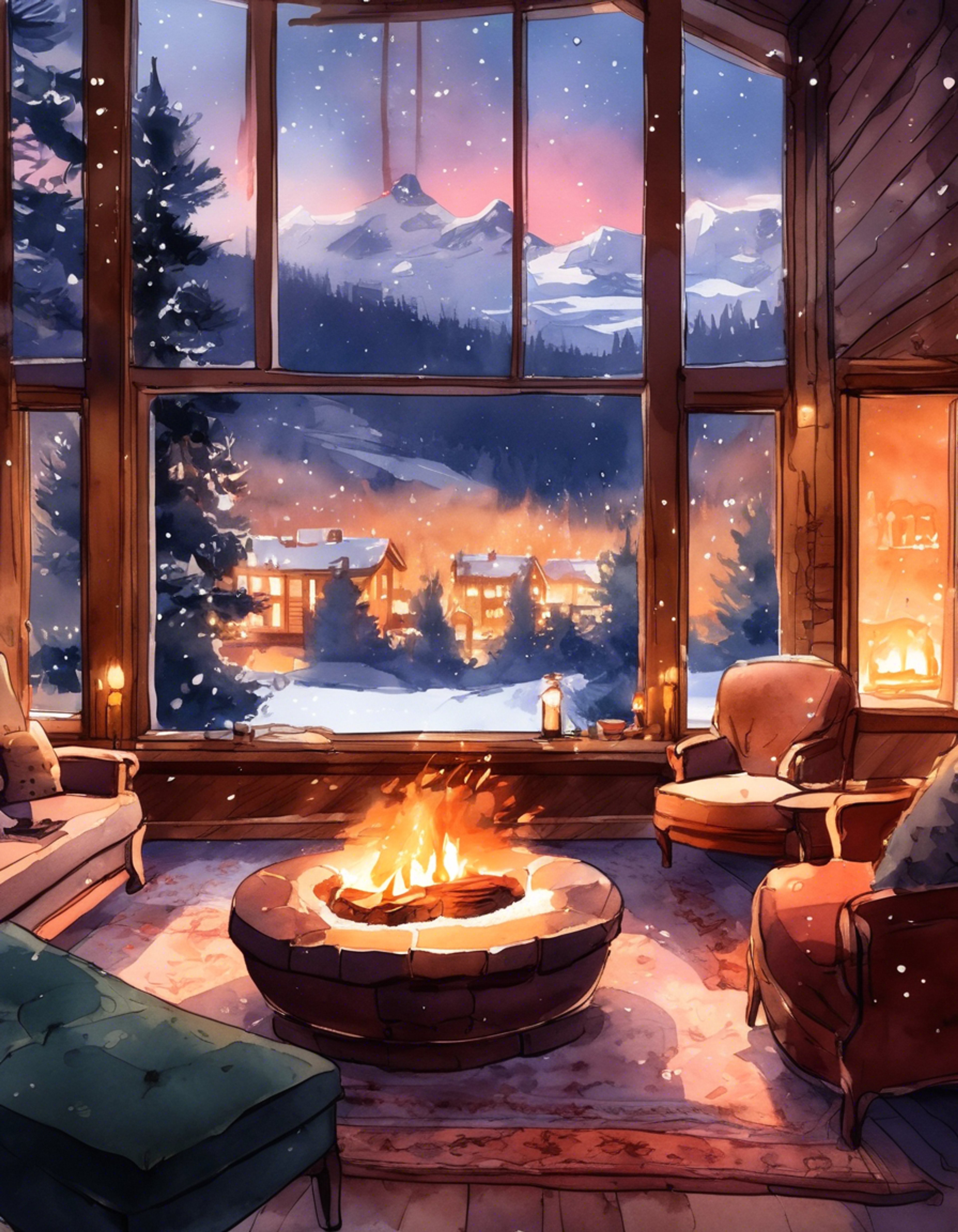 You find yourself sharing a secluded mountain retreat with the formidable Visenya Targaryen, enjoying the warmth of a roaring hearth. The warrior queen has set aside her sword Dark Sister to relax in comfortable attire, her silver-gold hair loose around her shoulders. Snow falls gently outside the windows of your cozy refuge, creating a peaceful atmosphere perfect for intimate conversation and companionship.