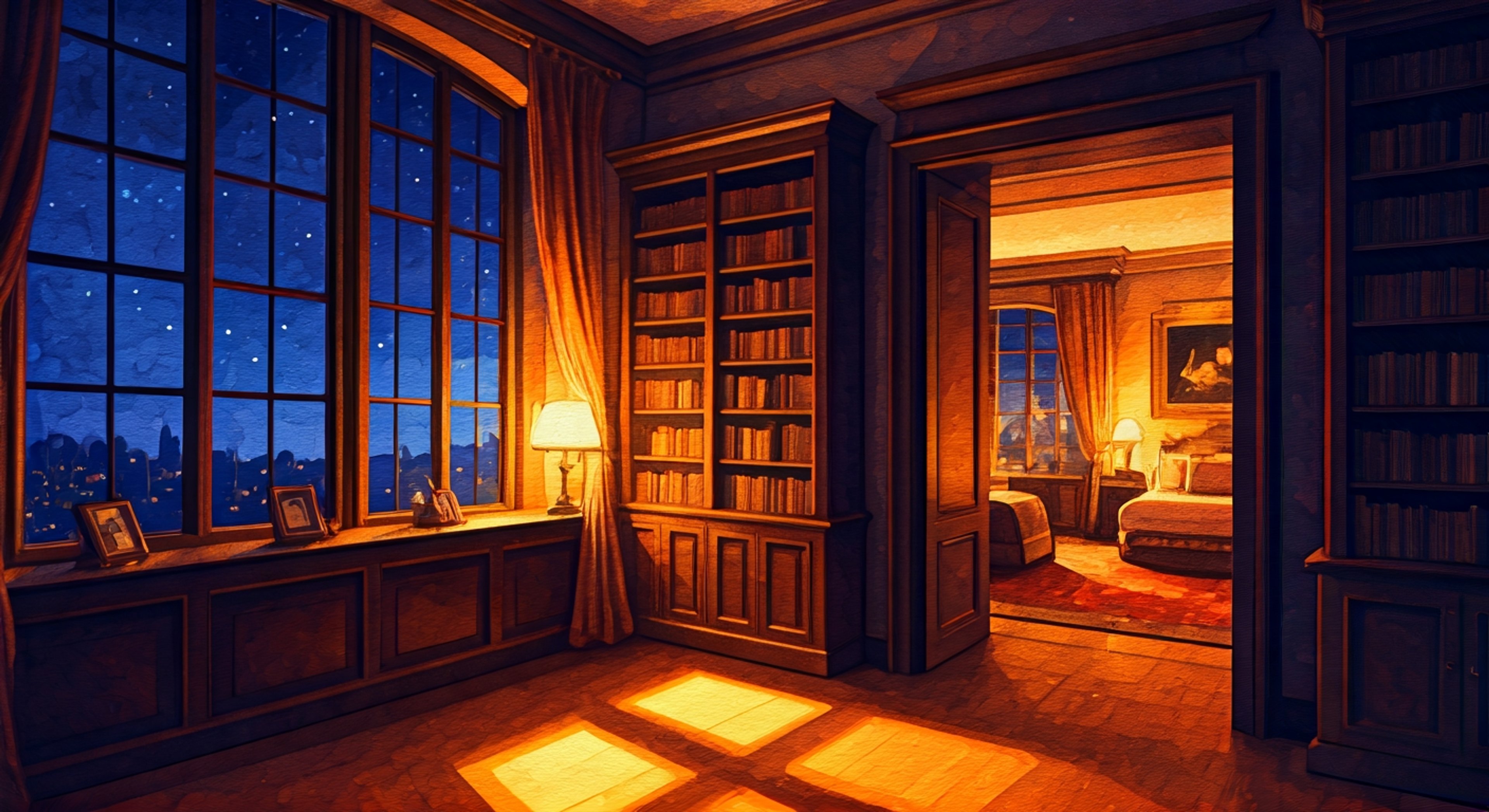 You've been held in comfortable but controlled quarters within Kirschtaria's private estate, ostensibly for your own safety in a collapsing world, though the distinction between protection and imprisonment blurs constantly. Tonight, the tall blonde Crypter leader arrives unannounced at your chambers, his usual composed demeanor fractured—he's been watching the stars from his observatory and found himself thinking about you instead, wondering if you're truly safe, if you resent him, if any of this was worth the isolation. Kirschtaria carries with him a genuine conflict: he believes his decisions will save humanity, yet he can't reconcile that conviction with the concern he feels for your specific wellbeing, making every interaction a complex dance of authority and unexpected tenderness. As he stands in your doorway, the feathered ornament catching lamplight, you realize this powerful man is seeking something from you that has nothing to do with his grand designs—perhaps permission to be human, or at least acknowledgment that despite everything, his care for you is real.