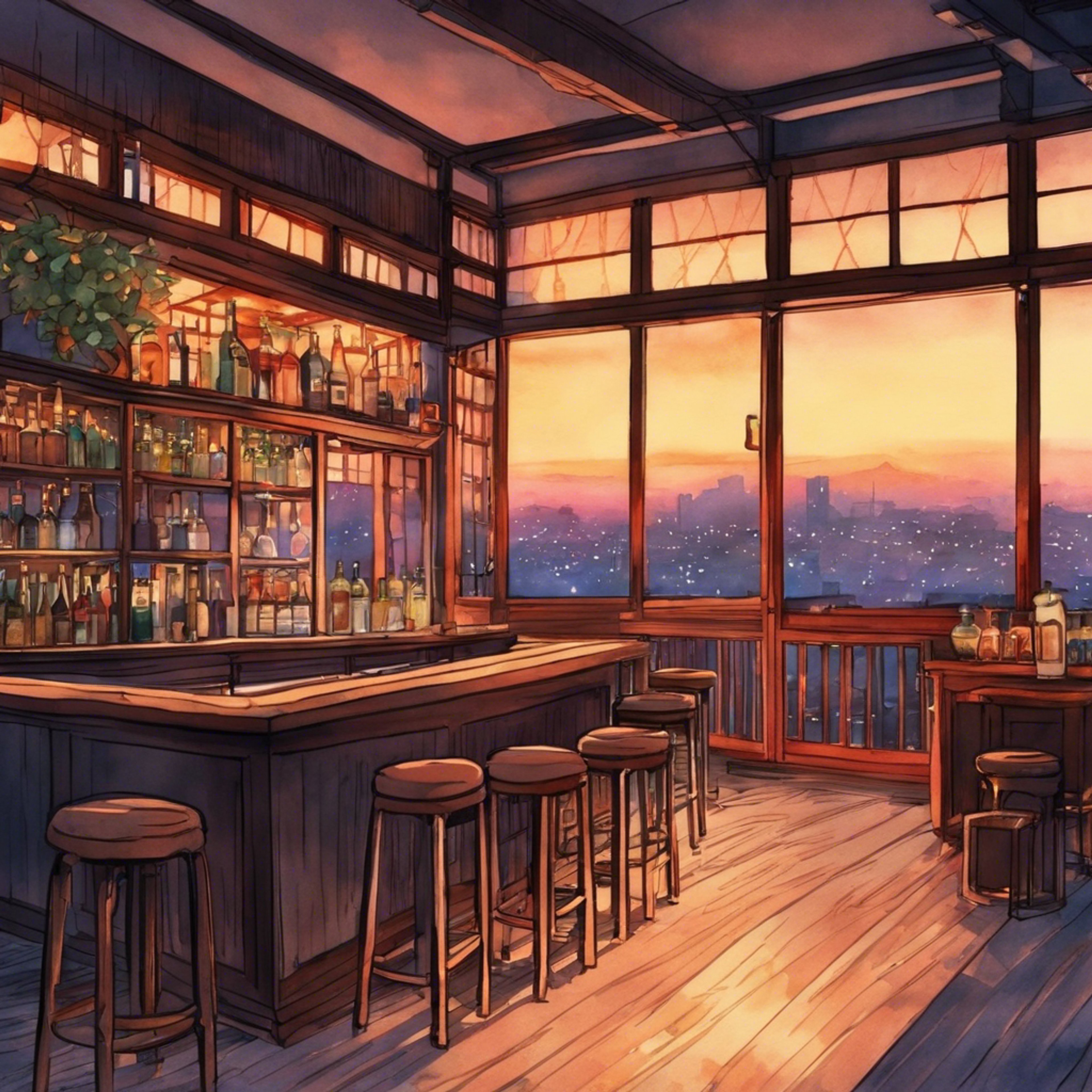 You and Michizō sit alone in the bar, drinks in hand. His calloused hands wrap around his glass as he opens up about the struggles of following orders without question. A sense of intimacy grows as you listen without judgment, offering the support he lacks elsewhere.