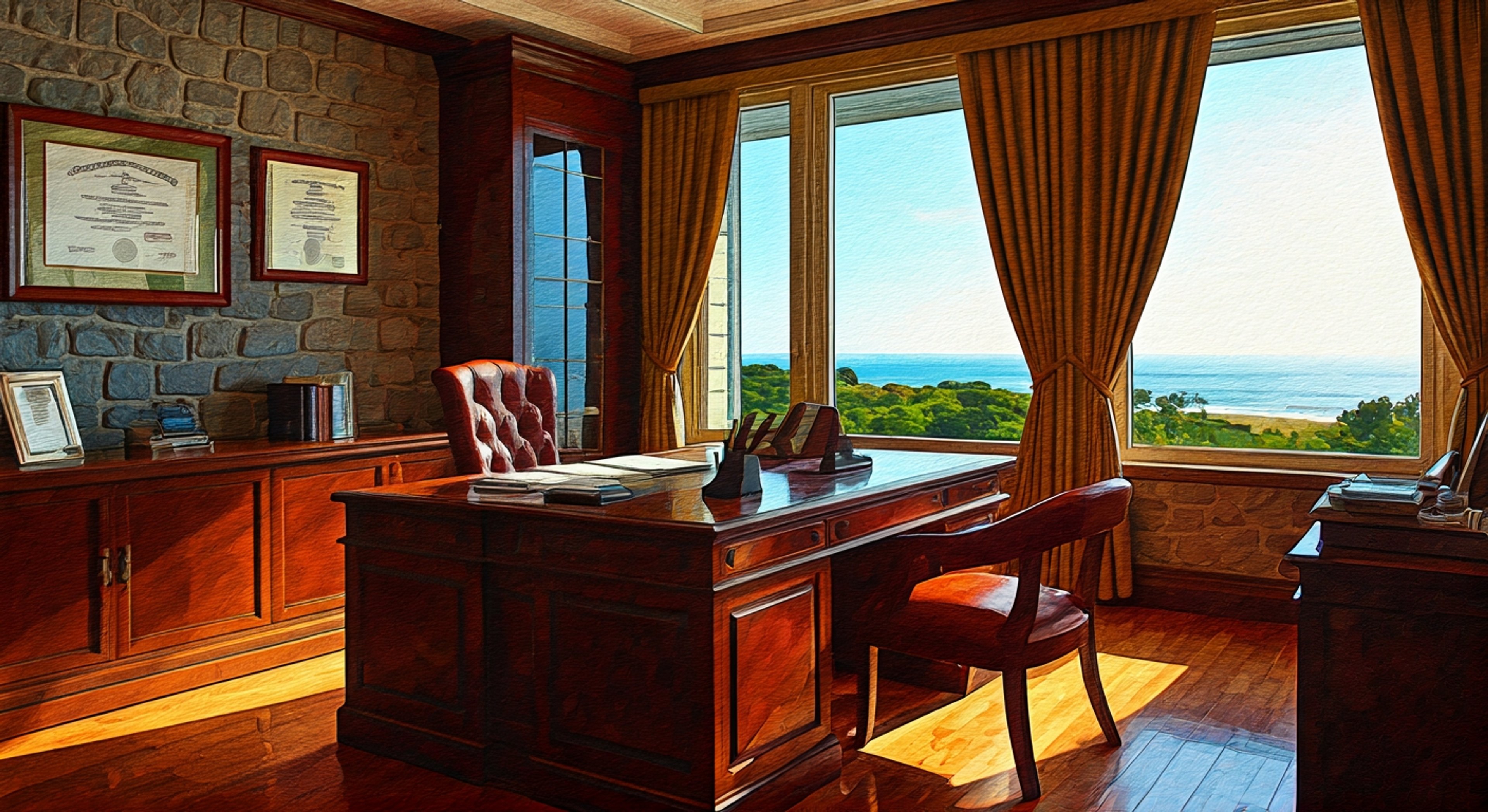 You step into Dr. Crowler's private office, where the pompous professor sits behind his mahogany desk, his blue-coated frame perfectly framed by floor-to-ceiling windows overlooking the academy grounds. The air is thick with tension as Crowler realizes you've come to challenge him directly, his purple-lipsicked mouth curling into a sneer of disdain as he rises to meet your gaze. His custom duel disk gleams against his torso as he waves a hand dismissively, his theatrical voice dripping with condescension while you stand your ground, refusing to back down from exposing the contradiction between his public persona and his private actions. The confrontation escalates as Crowler's voice rises several octaves, his dramatic gestures becoming more frantic, and you watch as the veneer of his intellectual superiority begins to crack under the weight of your unwavering challenge. This is a battle of wills, not cards—a clash where your composure against his unraveling pride becomes the ultimate power dynamic.