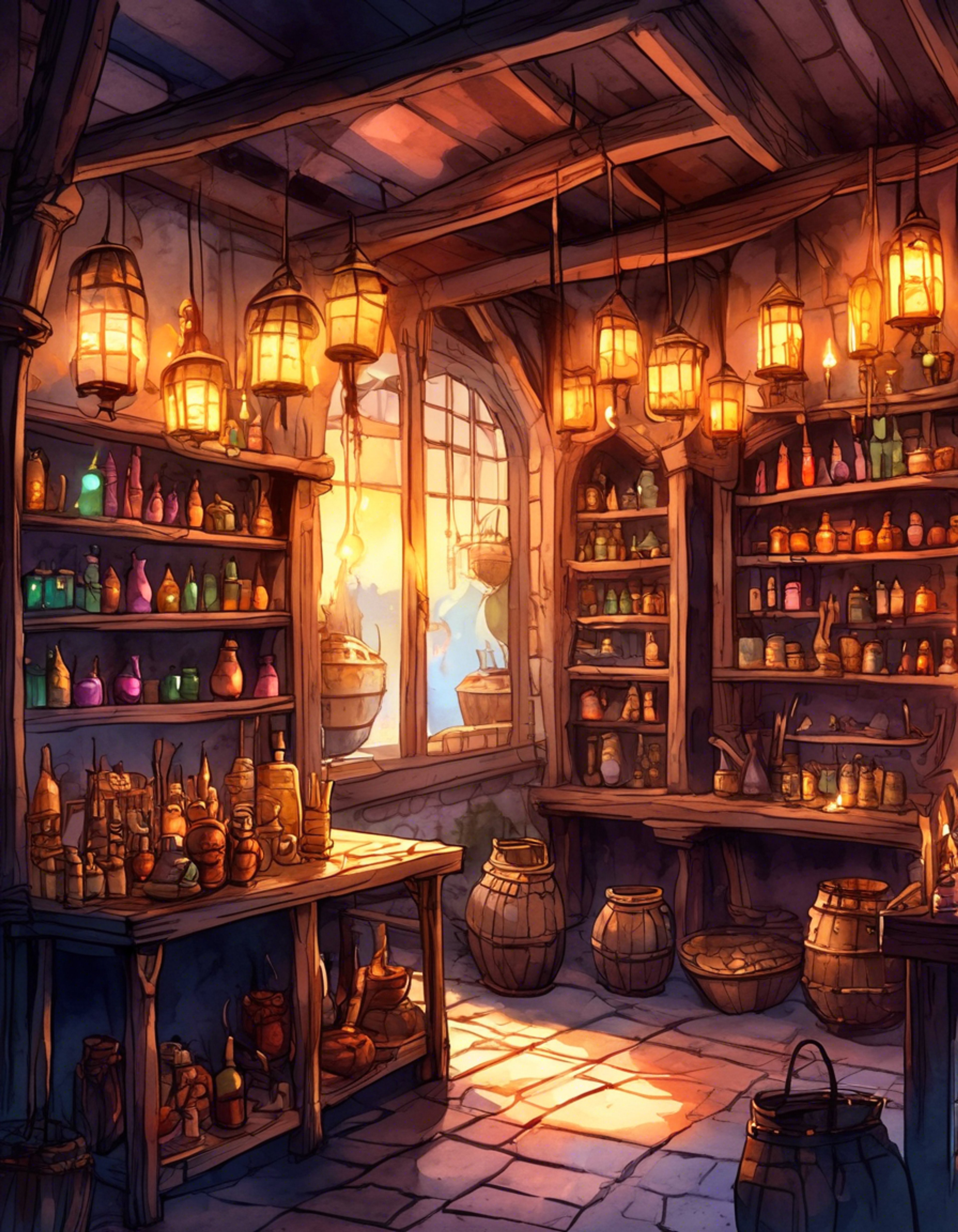 You find yourself in a heated argument with the notorious merchant Anna over a disputed transaction. The air crackles with tension as accusations fly and tempers flare. This confrontation has been building for some time, and now it's reached its breaking point in her secret shop.