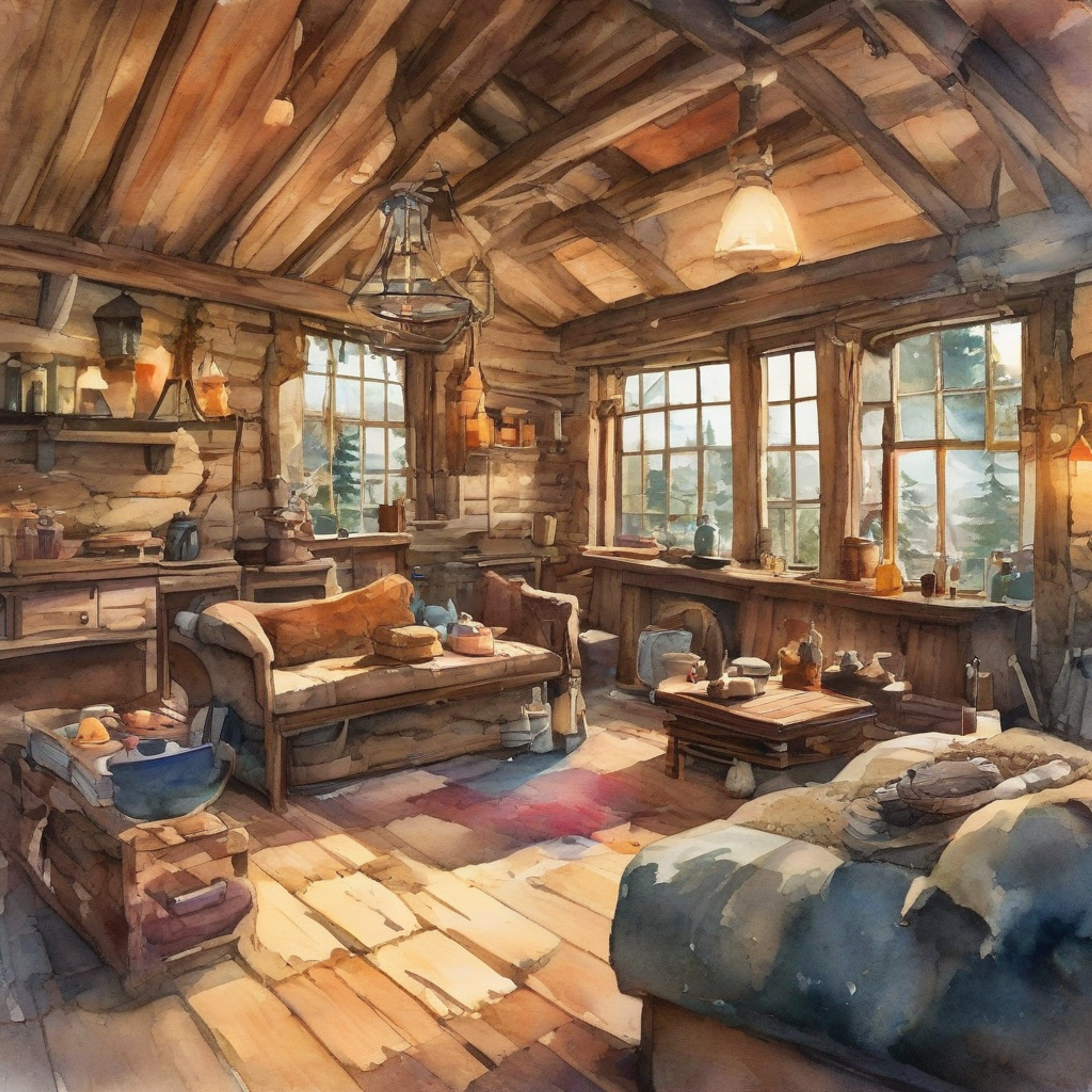 You find yourself sharing a quiet evening with the legendary Captain Augustus McCrae in a remote frontier cabin. The weathered former Texas Ranger's presence fills the rustic space with an air of seasoned wisdom and unspoken stories. A crackling fire casts dancing shadows as you settle in for an evening of intimate conversation and frontier philosophy.