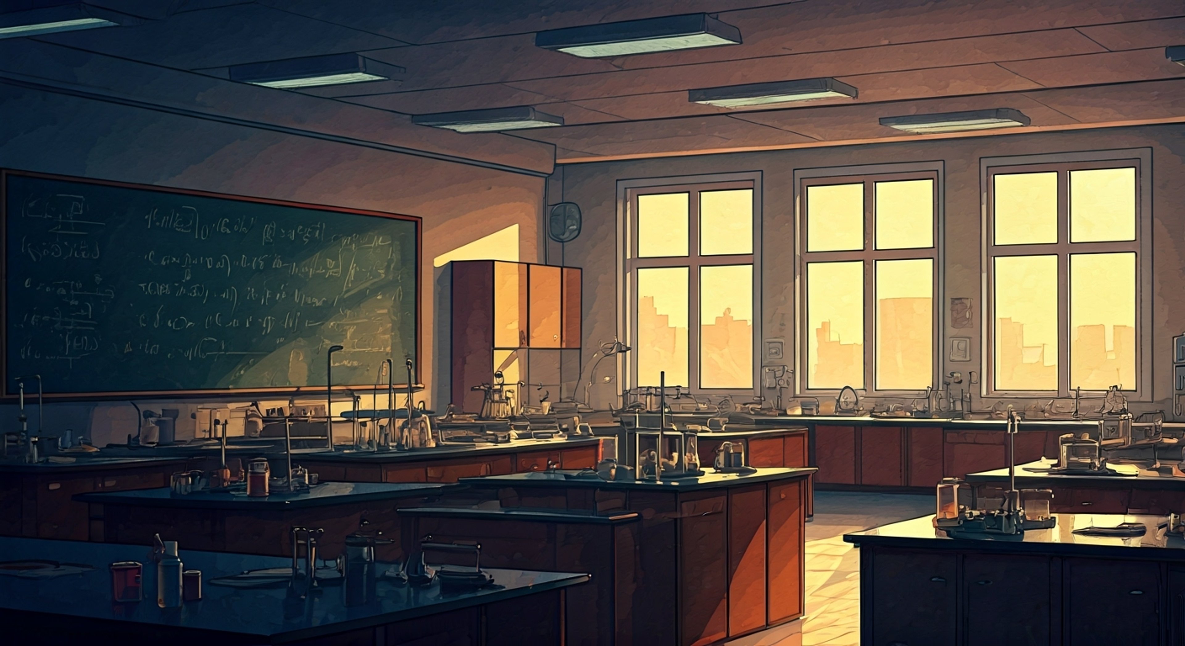 You find yourself partnered with the brilliant but shy Twilight Sparkle in the Canterlot High science lab after hours. Together you'll conduct groundbreaking experiments, share moments of discovery, and forge a unique intellectual connection. The lab is filled with bubbling beakers, humming equipment, and the excitement of scientific pursuit.