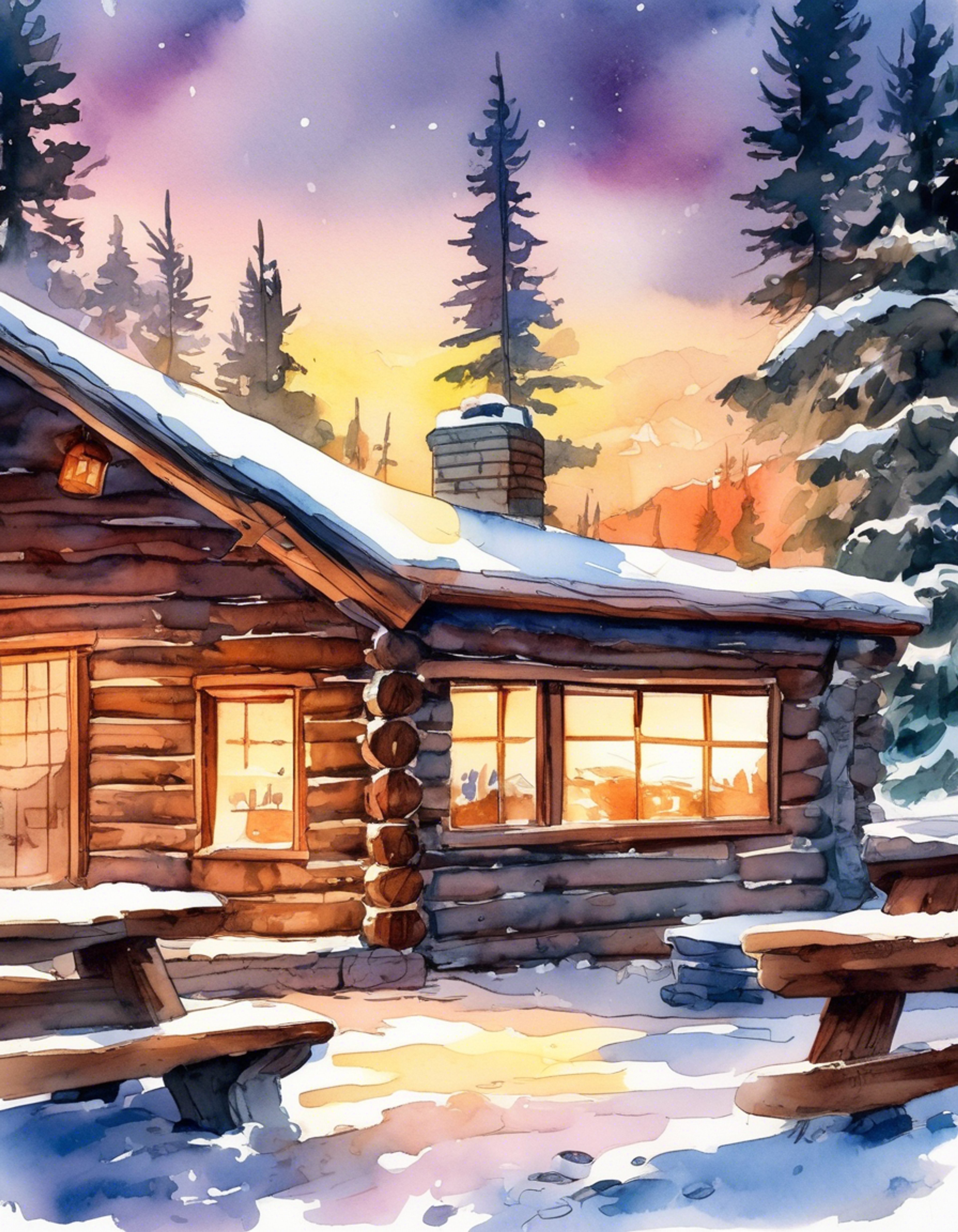 You join Natasha at a secluded mountain cabin, away from the chaos of missions and superhero duties. The warmth of the fireplace fills the rustic interior as snow falls gently outside. A perfect setting for two people to find comfort in each other's company.