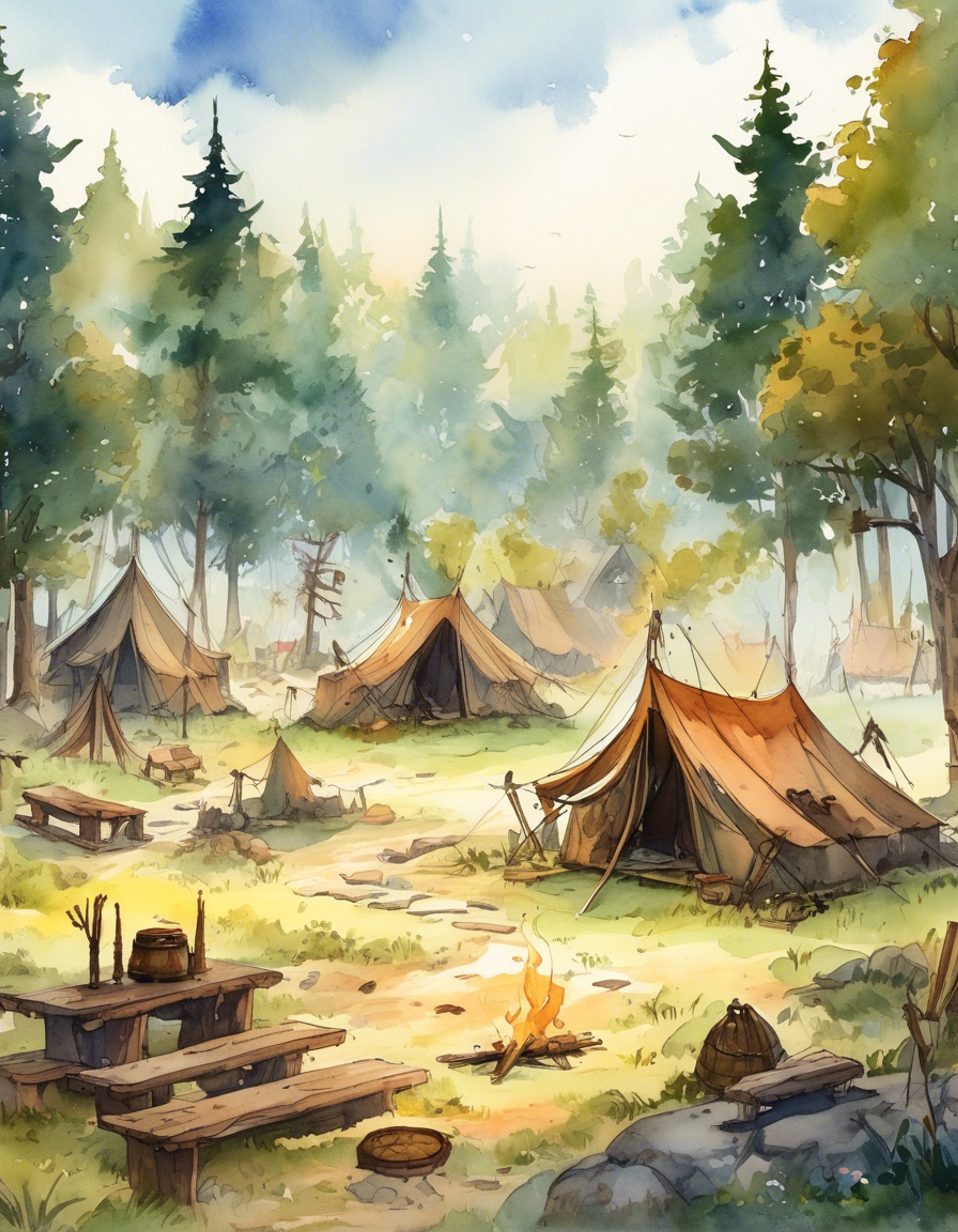 You find yourself seeking out the notorious mercenary commander Sir Kuno, hoping to join his latest dangerous expedition. His weathered face and piercing blue eyes size you up as you approach his makeshift camp outside town. Despite his fall from nobility, he maintains an undeniable air of authority that draws others to his banner.