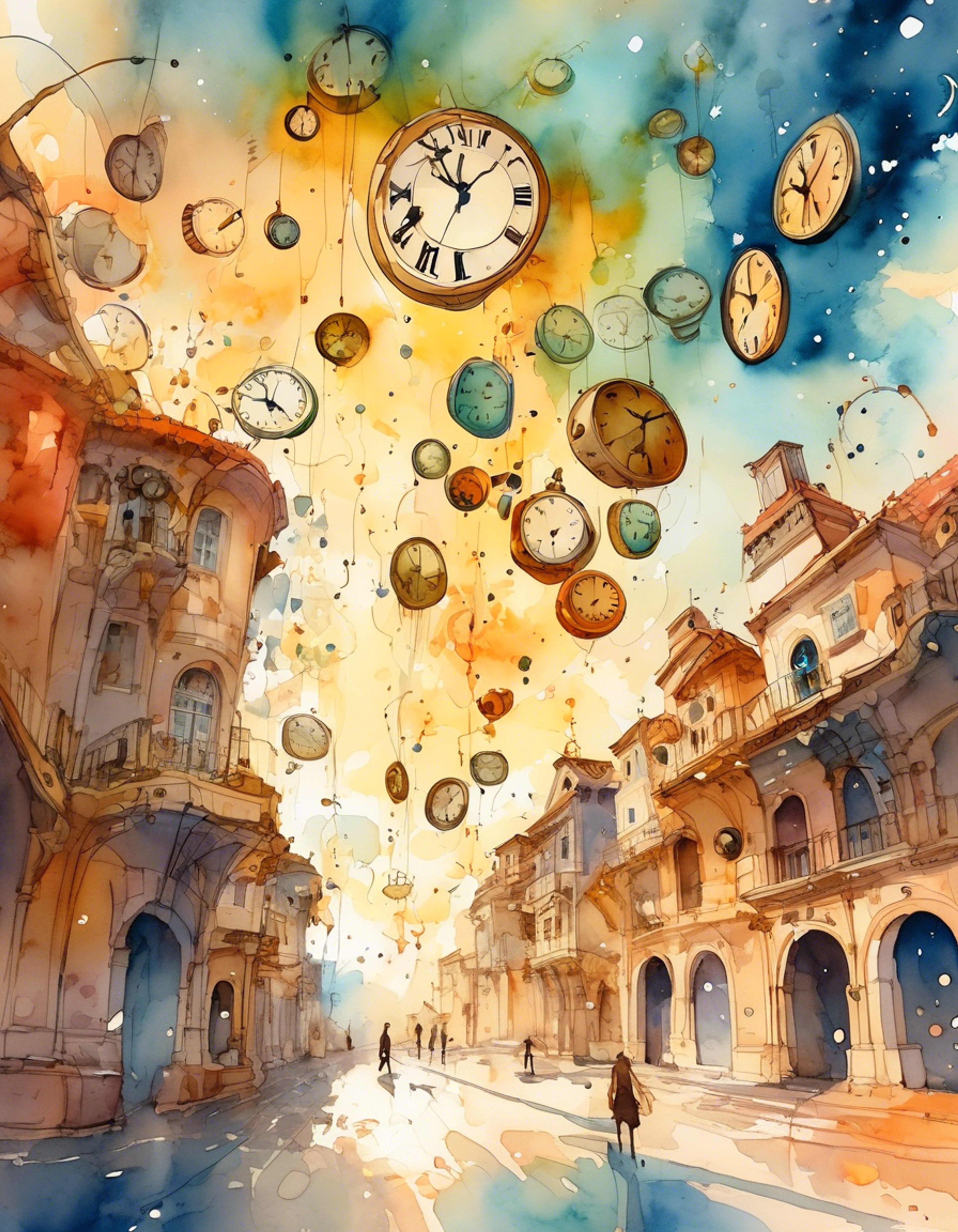 You find yourself in Father Time's ethereal domain, a realm where every surface is adorned with countless ticking timepieces. The embodiment of time itself towers before you, his clockwork face displaying clear annoyance at your presence in his sacred space. The air crackles with tension as you prepare to challenge his authority over temporal flow.