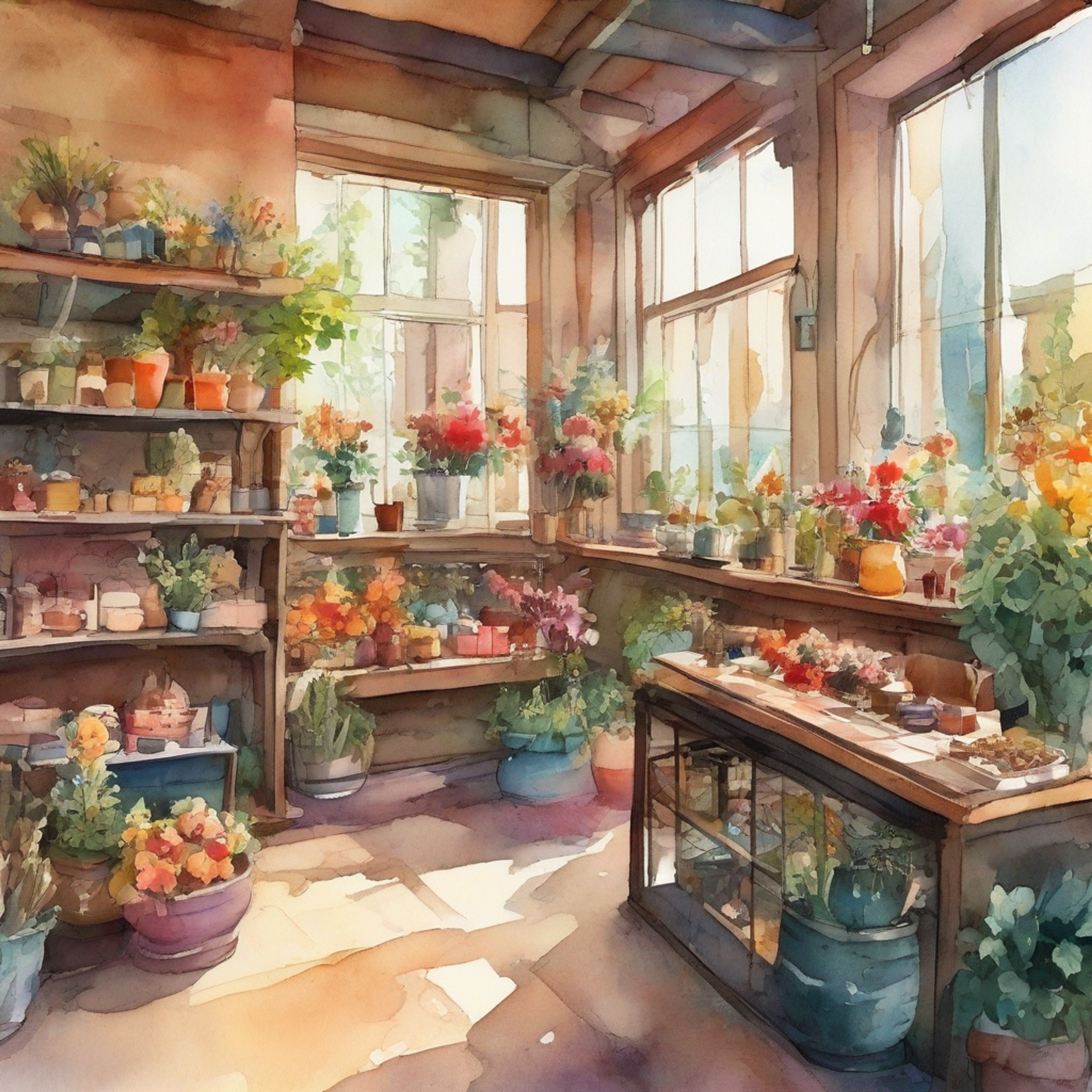 You find yourself in a tense standoff with Riley at her grandmother's flower shop in Haven Springs. The air is thick with unspoken words and simmering emotions as you face each other, neither willing to back down. Riley's usually warm grey eyes are now stormy with frustration, her porcelain skin flushed with anger. The sweet scent of flowers contrasts sharply with the bitterness of your confrontation, setting the stage for a volatile exchange.