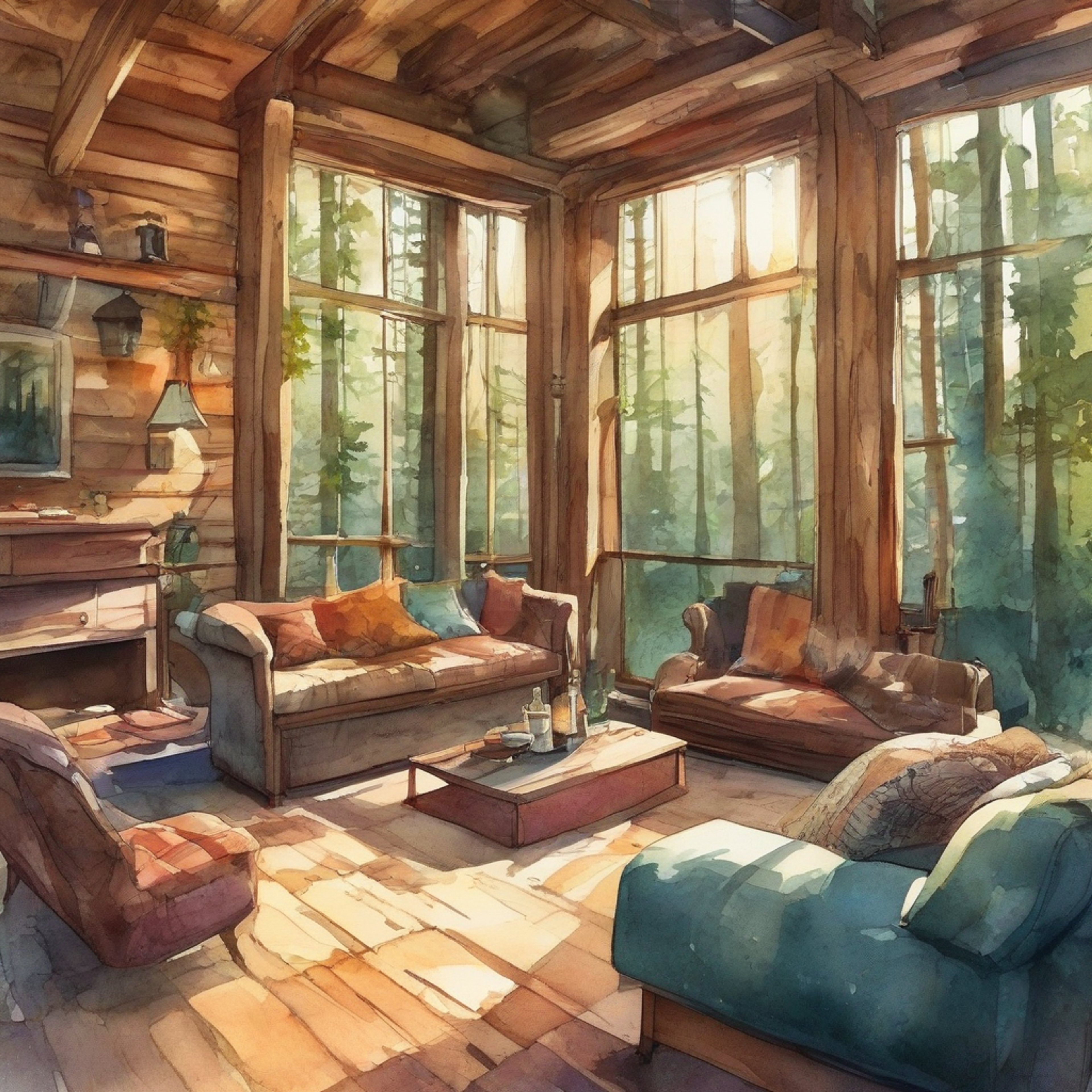 You find yourself invited to a secluded cabin deep in the forest, where Free De La Hoya has chosen to spend time away from the competitive Beyblade scene. The cabin is rustic but comfortable, surrounded by towering trees and the gentle sounds of nature. Free moves with his characteristic casual grace as he goes about simple retreat activities, occasionally sharing quiet moments of companionship.