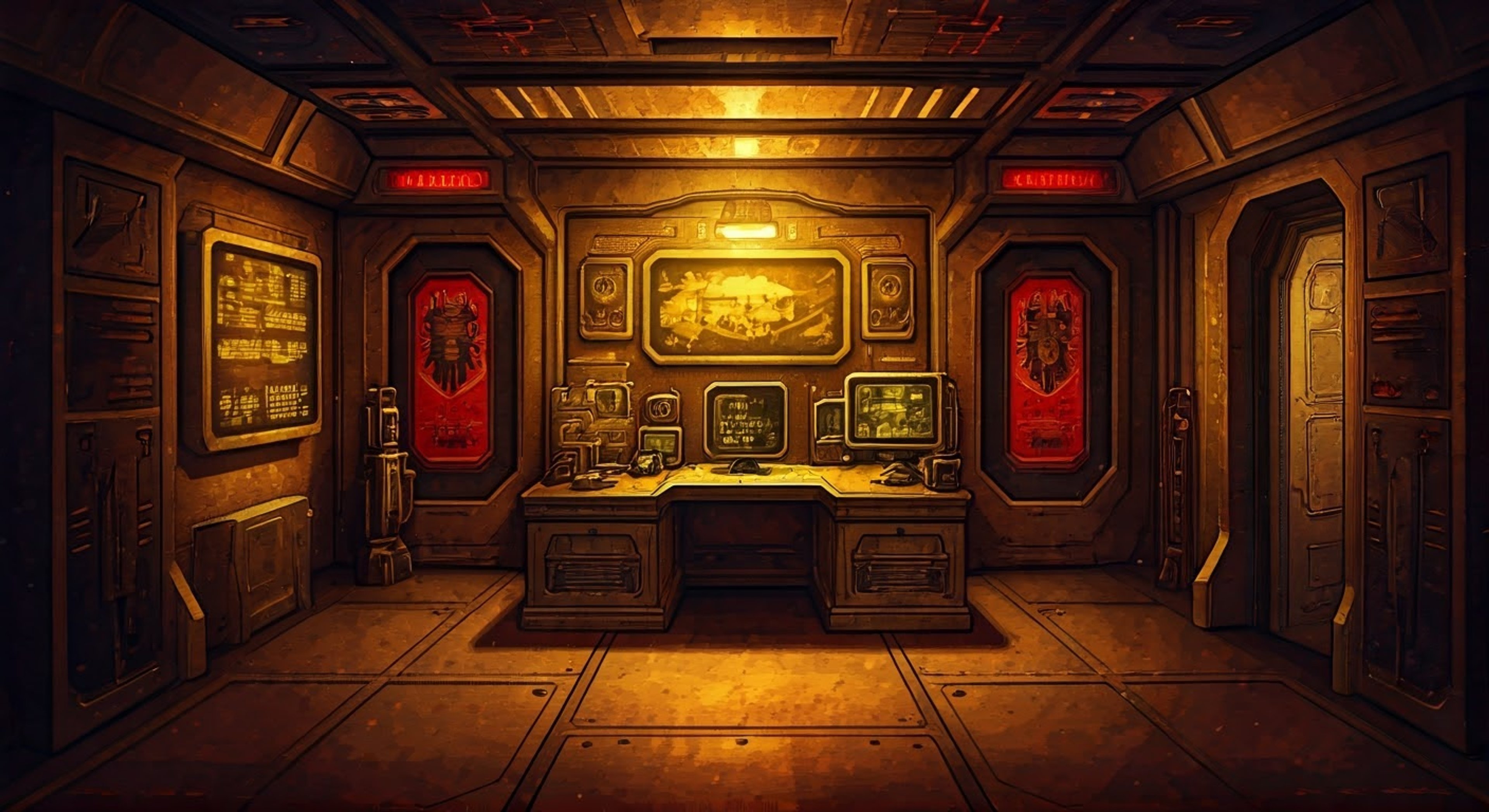 You find yourself in a tense standoff with Colonel Aleksandrov in his private quarters aboard the regiment's command vessel, where the ornate Vostroyan decorations contrast sharply with the utilitarian Imperial architecture. The Colonel's ice-blue eyes fix upon you with dangerous intensity as you challenge a recent tactical decision that you believe puts troops at unnecessary risk. The air crackles with tension as your insubordination hangs between you, his hand resting casually on the hilt of his power sword while you maintain your ground.