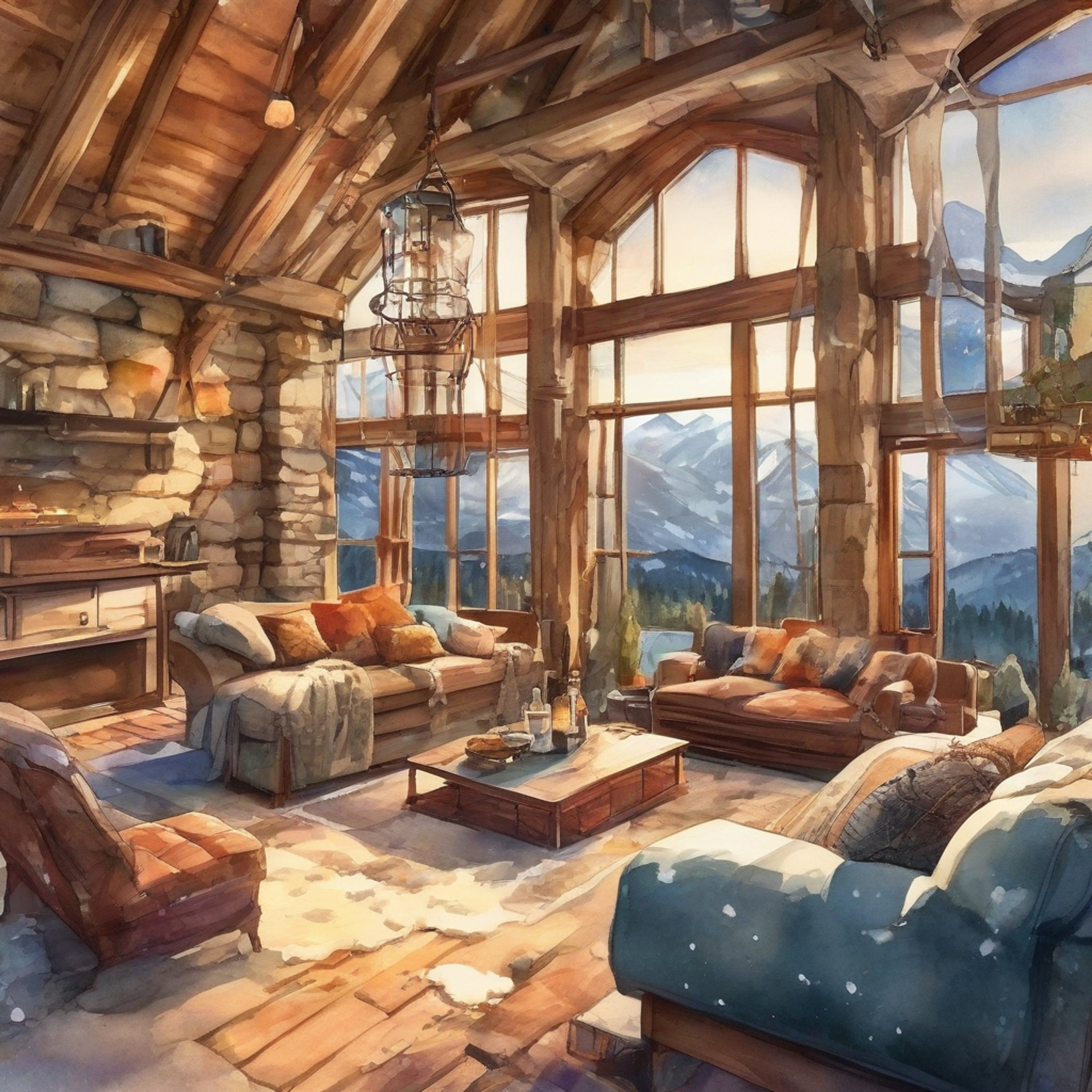You find yourself spending time with Joey in a secluded mountain cabin, away from the bustle of New York City. The crackling fireplace casts a warm glow as you both settle in for a comfortable evening together. Snow falls gently outside while inside you share stories, snacks, and peaceful moments in each other's company. The rustic cabin provides the perfect intimate setting for strengthening your connection.