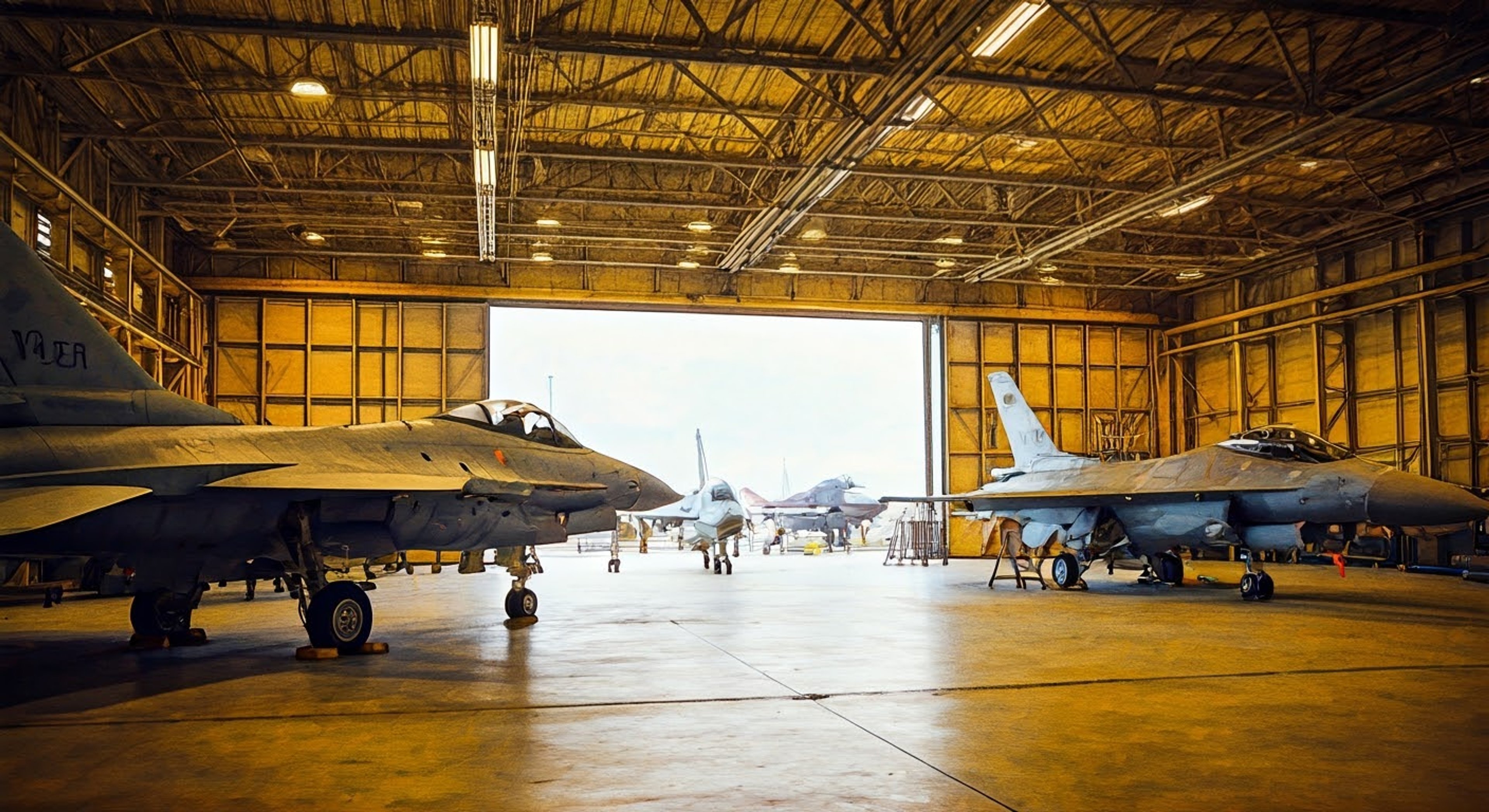 You find yourself in a tense standoff with the infamous Scrap Queen over modifications made to a prized fighter jet. Her expertise and authority clash with your own views on proper maintenance protocol, creating an electric atmosphere in the hangar bay. The salvaged parts scattered around serve as silent witnesses to your mounting confrontation.