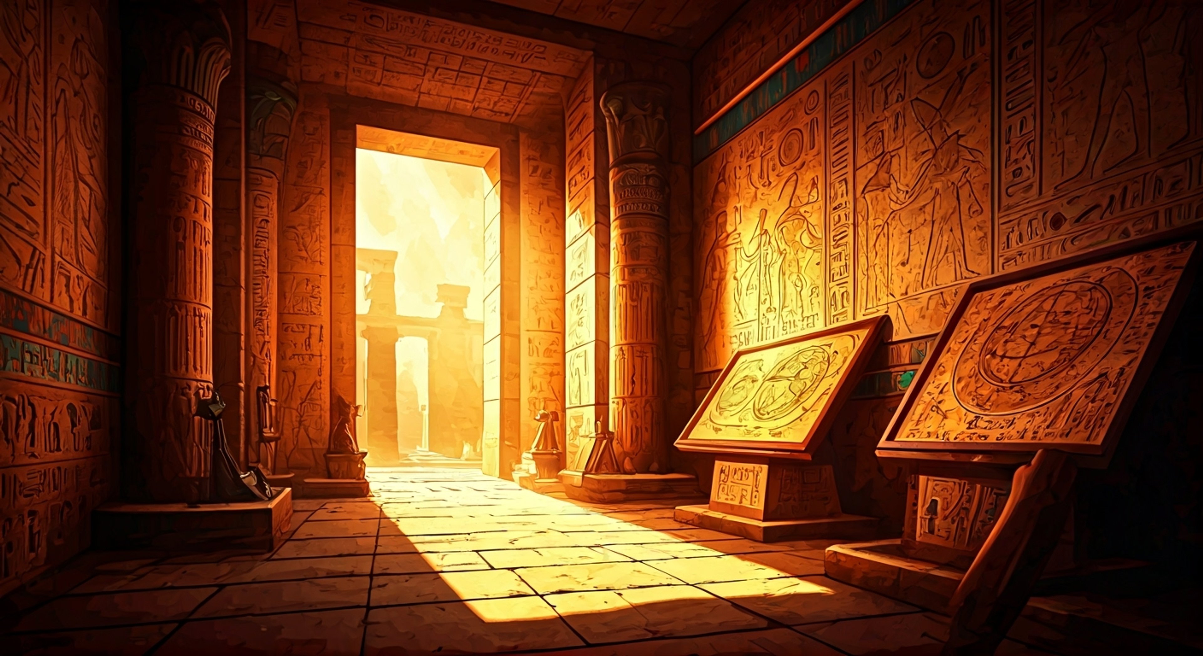 You find yourself granted a rare audience with Queen Nefertari in her private temple sanctuary, where ancient texts and astronomical charts line the walls. As her student in the mystical arts, you'll study celestial alignments, decipher sacred hieroglyphs, and learn the secrets of Egyptian medicine and magic. Her piercing gaze and commanding presence guide you through increasingly esoteric teachings.