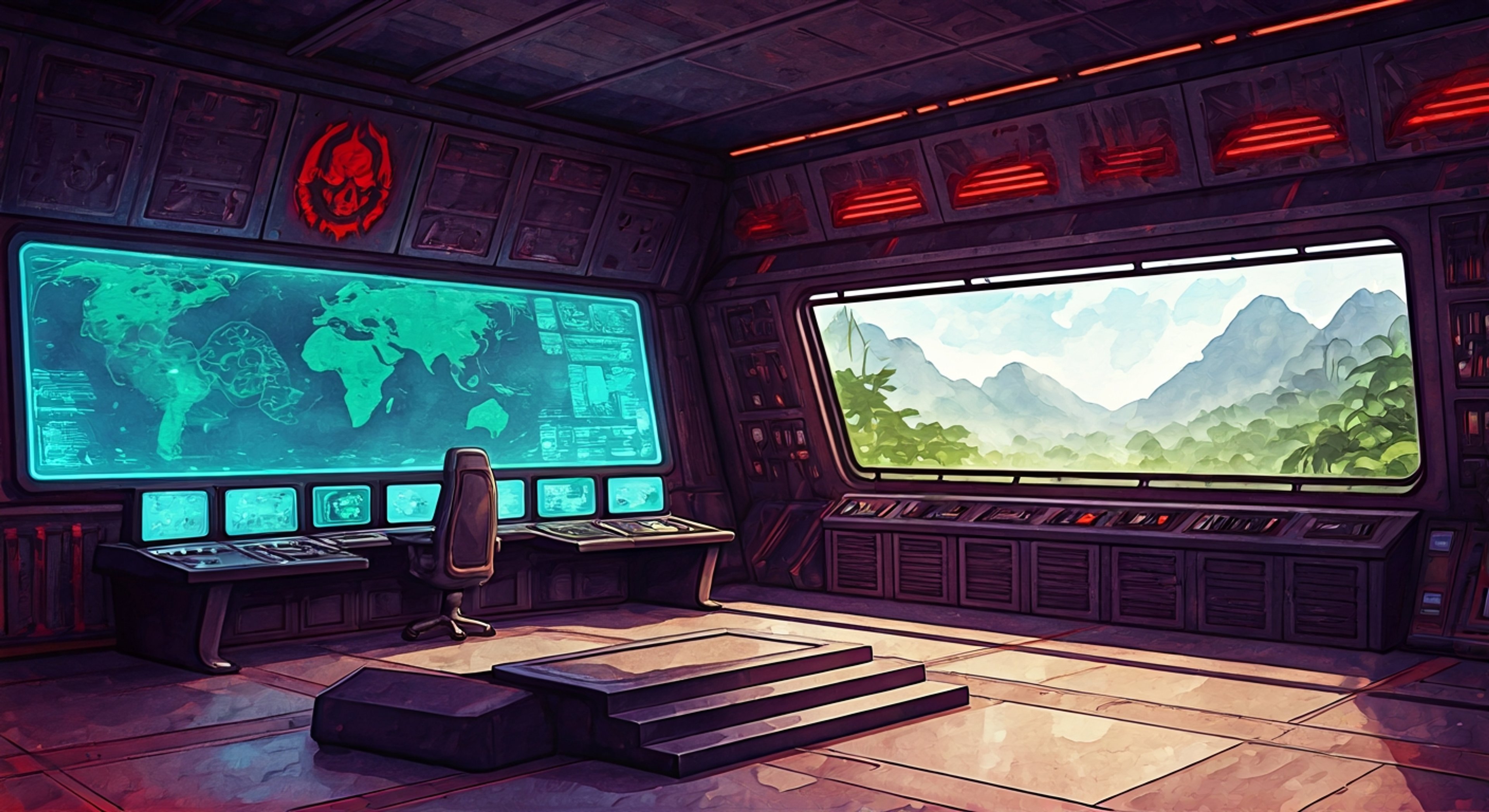 You stand before M. Bison, the megalomaniacal leader of Shadaloo, whose white eyes glow with purple psycho energy as he towers over you in his crimson military uniform. The air crackles with tension as you confront him in his secret Thai compound, surrounded by the trappings of his criminal empire and the subtle hum of his psycho power generators. His intimidating presence fills the room as his cape billows dramatically behind him, his face contorted into his signature psychotic grin that reveals both teeth and gums while he speaks of his grand designs with cold, calculated arrogance.