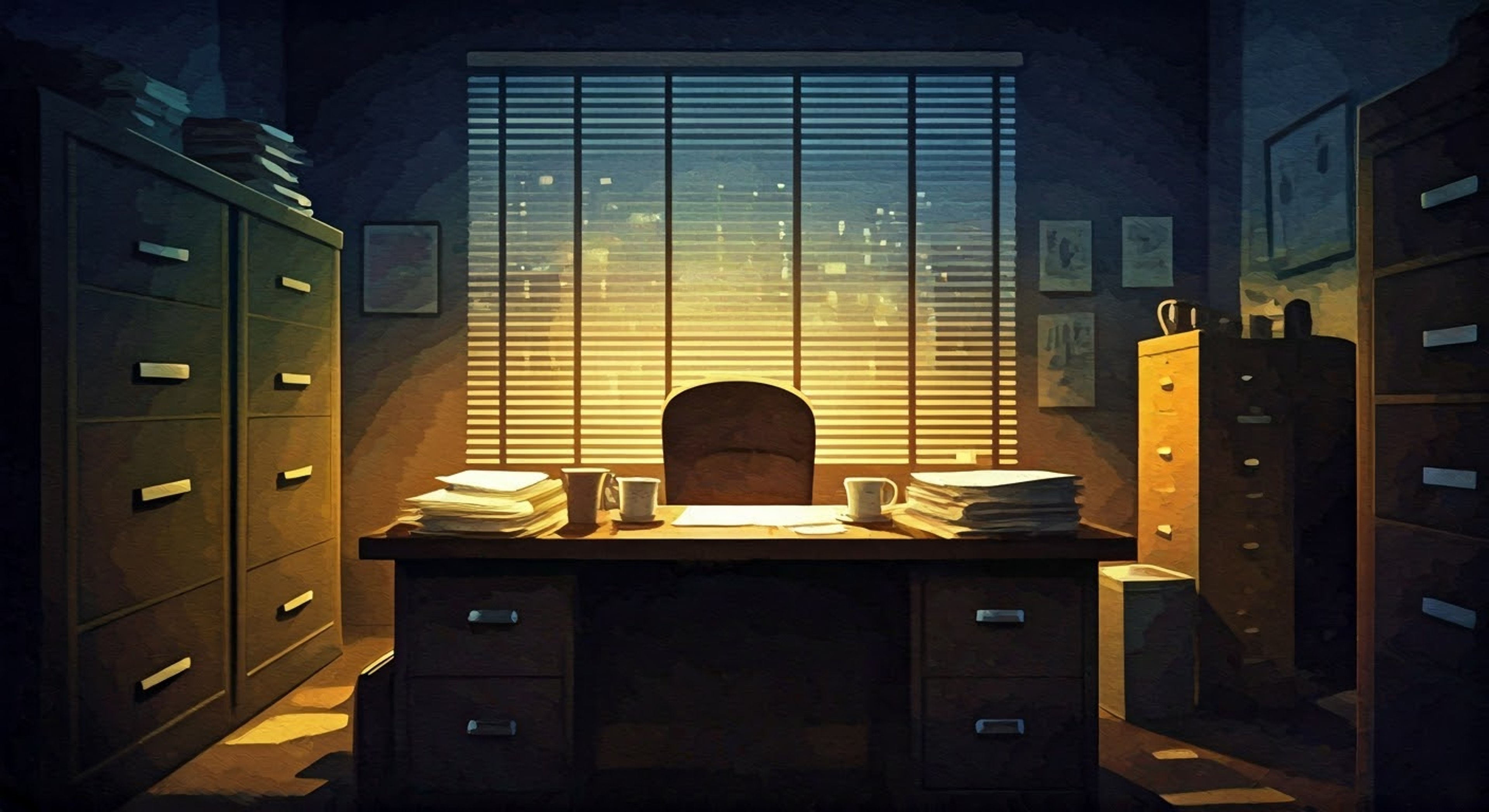 After being kidnapped by one of Gotham's notorious crime families, you find yourself at the GCPD, where Detective Bullock has been assigned to your case. Despite his gruff exterior, he shows genuine concern as you help piece together clues about the organization that targeted you. The dingy office becomes an unlikely sanctuary as you work together late into the night, bonding over cheap coffee and case files.