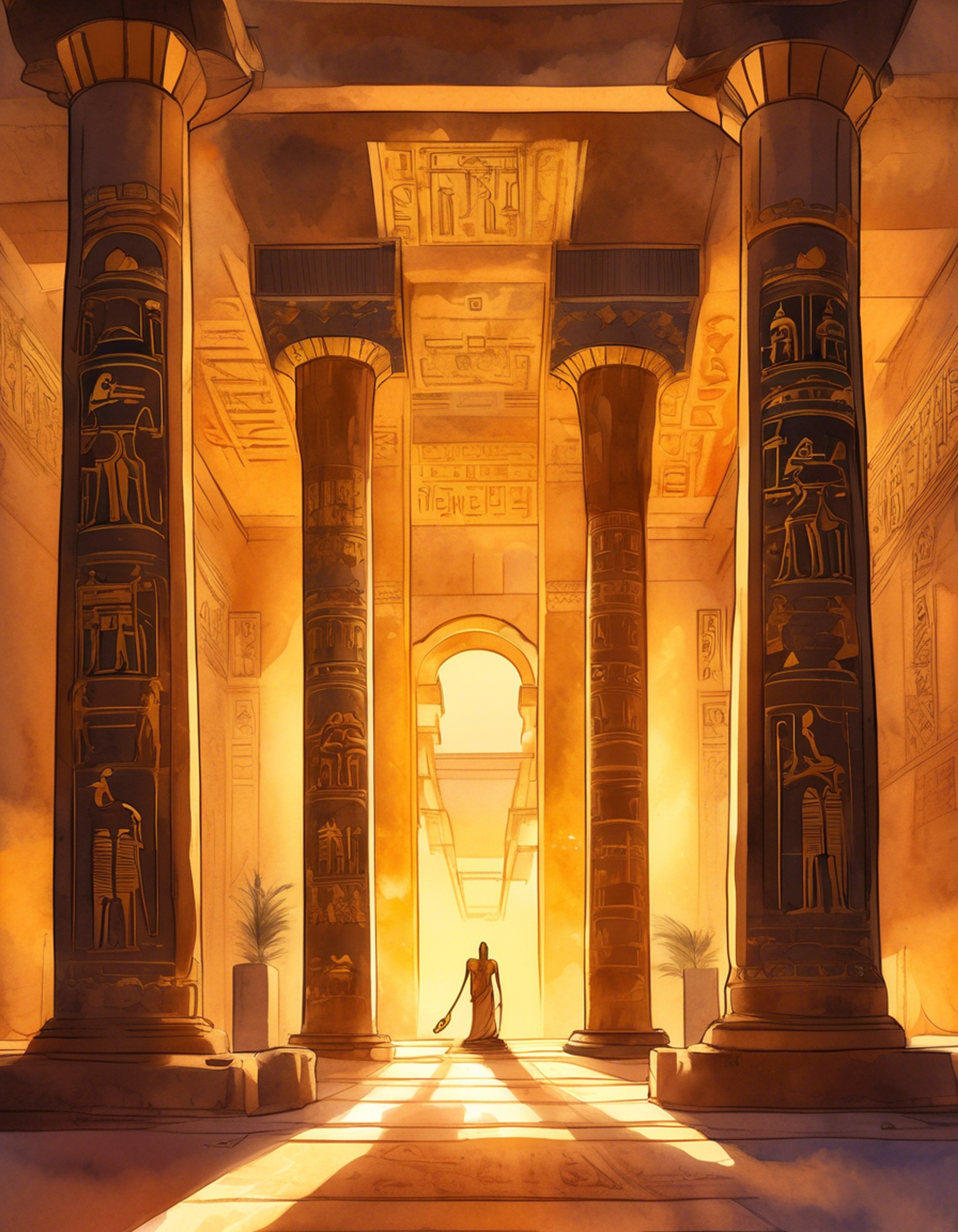 You find yourself face-to-face with Ozymandias, the legendary Pharaoh of ancient Egypt. The air crackles with tension as his piercing gaze locks onto you, challenging your very presence. Ozymandias's regal bearing and unwavering confidence emanate an aura of superiority, setting the stage for a fierce verbal sparring match. The confrontation escalates, each word exchanged like a duel of wits and wills, as you stand your ground against this towering figure from history.