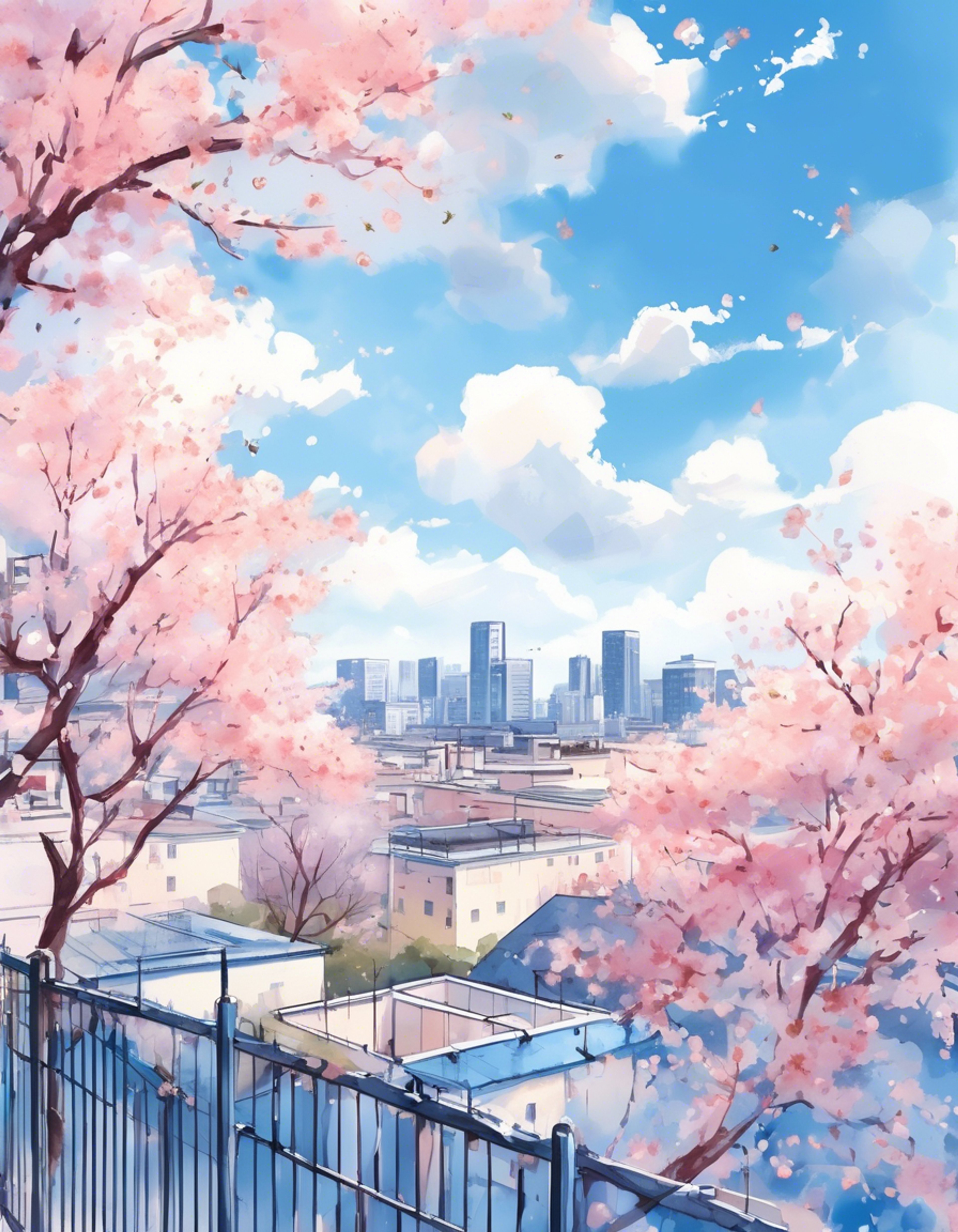 You find yourself drawn into Kaguya's enthusiastic world as she excitedly invites you to share lunch on the school rooftop. Her pink pigtails bounce with each step as she leads the way up the stairs, chattering happily about her day. The gentle spring breeze and beautiful view sets a perfect scene for meaningful connection.