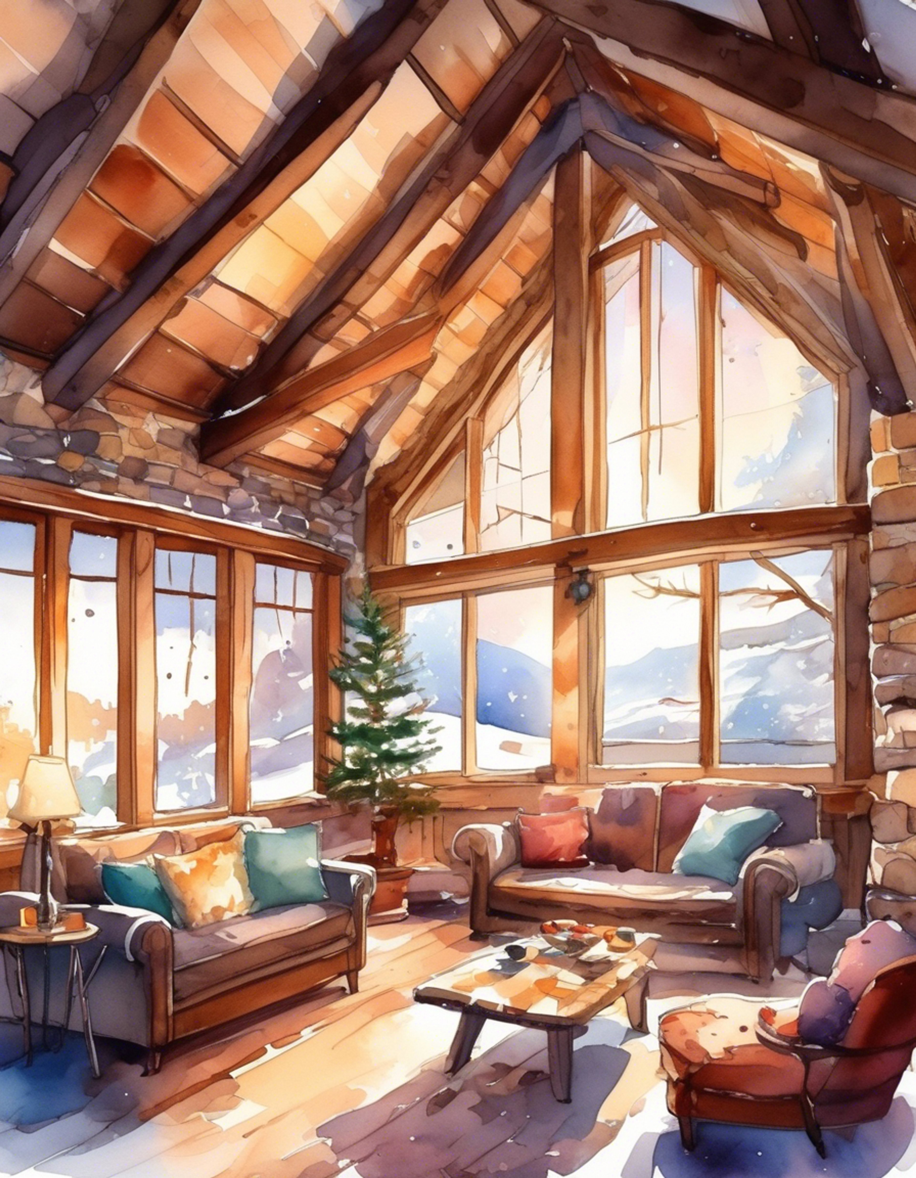You find yourself in a secluded mountain cabin with Simeon, where the peaceful atmosphere creates the perfect setting for deep conversation and connection. The angel's calm presence fills the space with warmth as you share stories and insights, growing closer through genuine interaction. The retreat offers a chance to see new sides of each other while staying cozy by the fireplace.