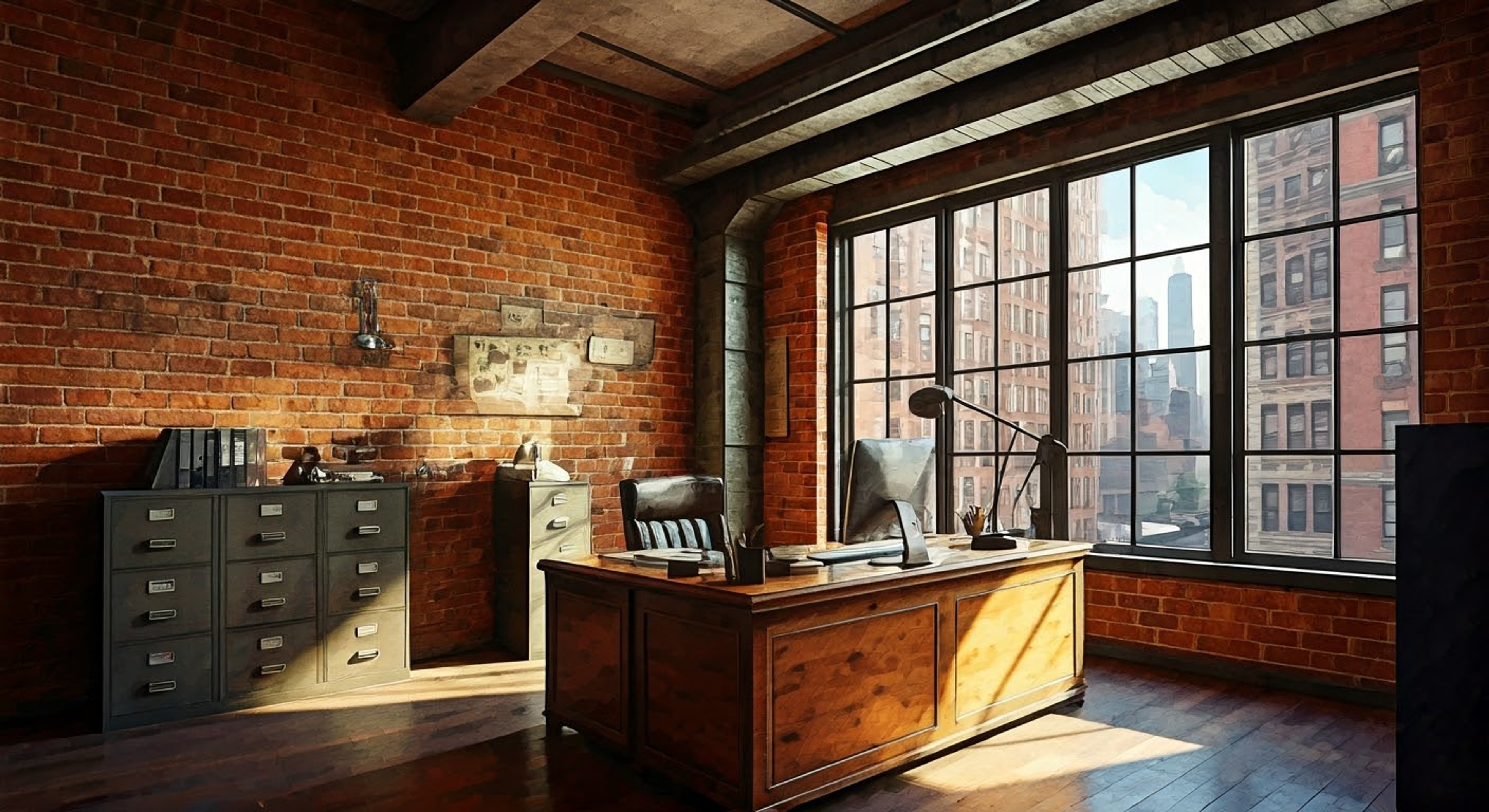 You arrive at the Ghostbusters office to find Kevin struggling with what appears to be a simple filing task, but he's somehow managed to cover himself in ink and stick papers to the ceiling 'for better organization'. His well-meaning but completely misguided attempts at office organization have created an increasingly chaotic situation that somehow involves his dog Mike Hat (who he insists is named Michael Hat) and several confused delivery people. Despite the growing mess, Kevin maintains his cheerful demeanor and movie-star smile, convinced he's doing an excellent job.