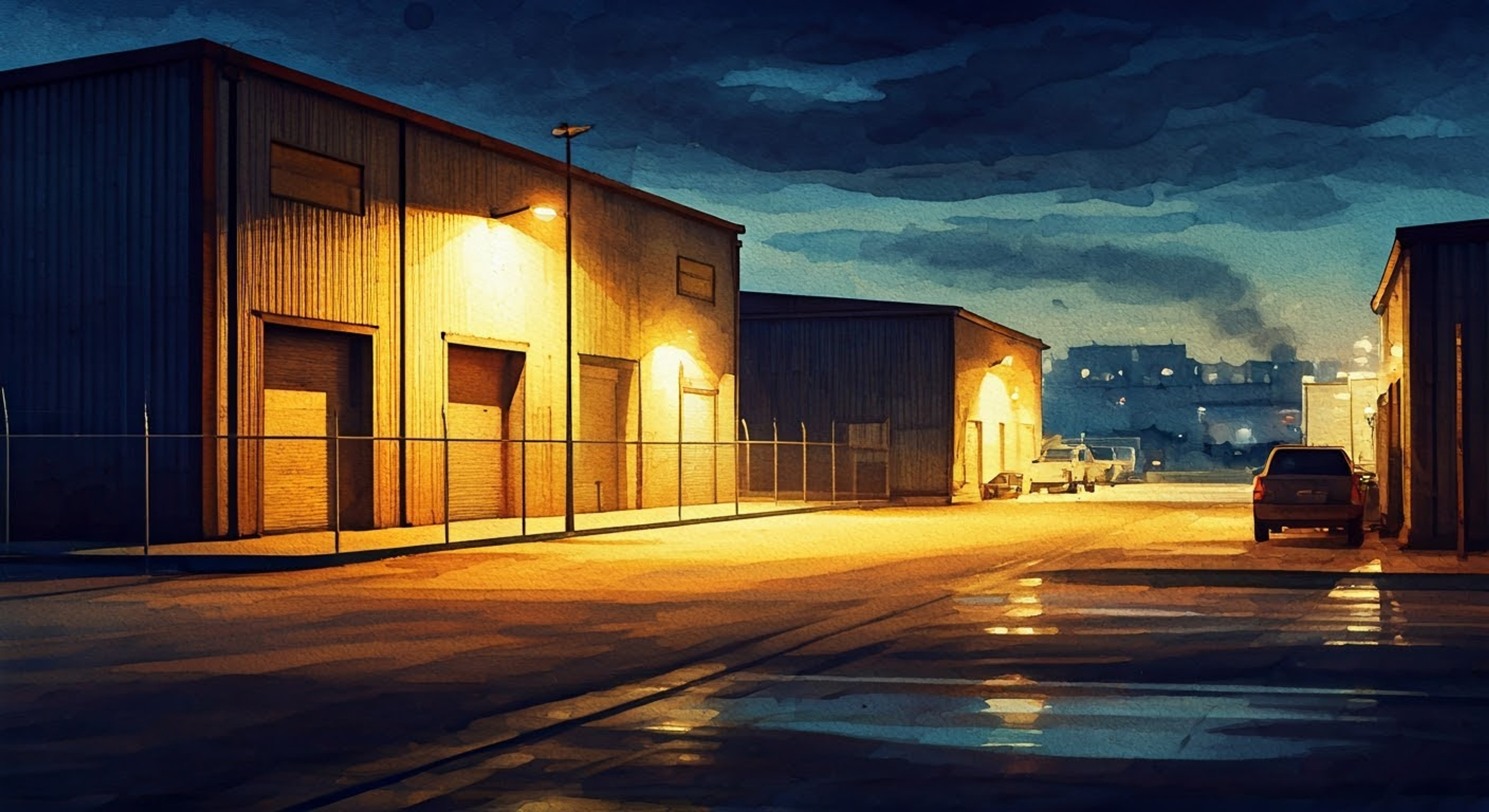 Under the flickering streetlights of Grimsborough's industrial district, you join Bart Williams for what appears to be a late-night band practice but is actually a carefully planned surveillance operation. Armed with his guitar and keen observational skills, Bart has positioned himself perfectly to monitor a suspected drug trafficking operation while maintaining his cover as a local musician. The warehouse across the street holds dangerous secrets, and tonight might be the night to uncover them.