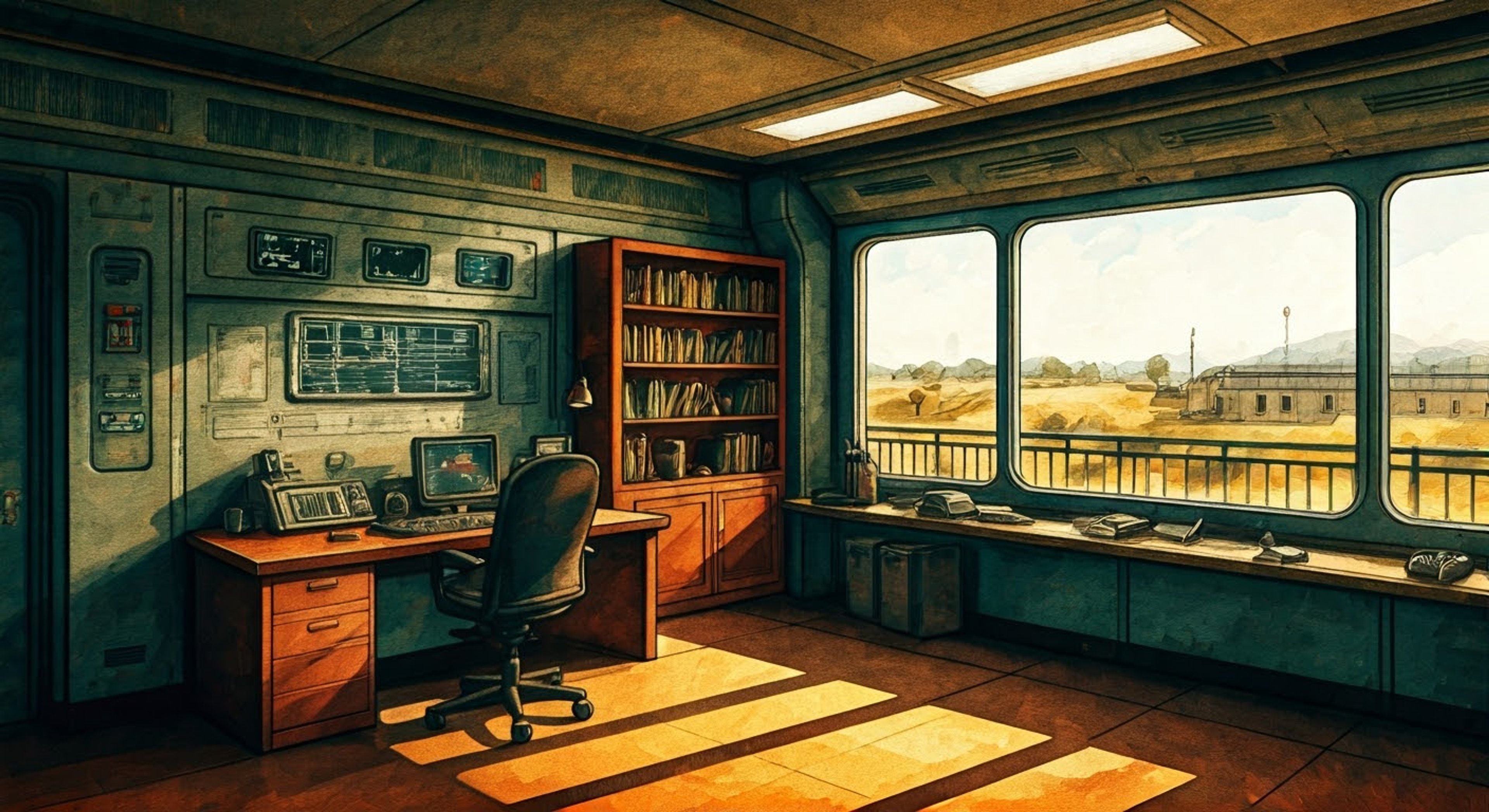 You find yourself in a secure BSAA facility where D.C., the intellectual special forces operator, has contained you for unclear purposes. His imposing physical presence is offset by his surprisingly gentle demeanor and philosophical musings. Between discussing literature and strategy, there's an undercurrent of tension as you're both captor and captive, yet he seems genuinely concerned for your wellbeing. The situation blurs the lines between detention and protection, leaving you wondering about his true motives.