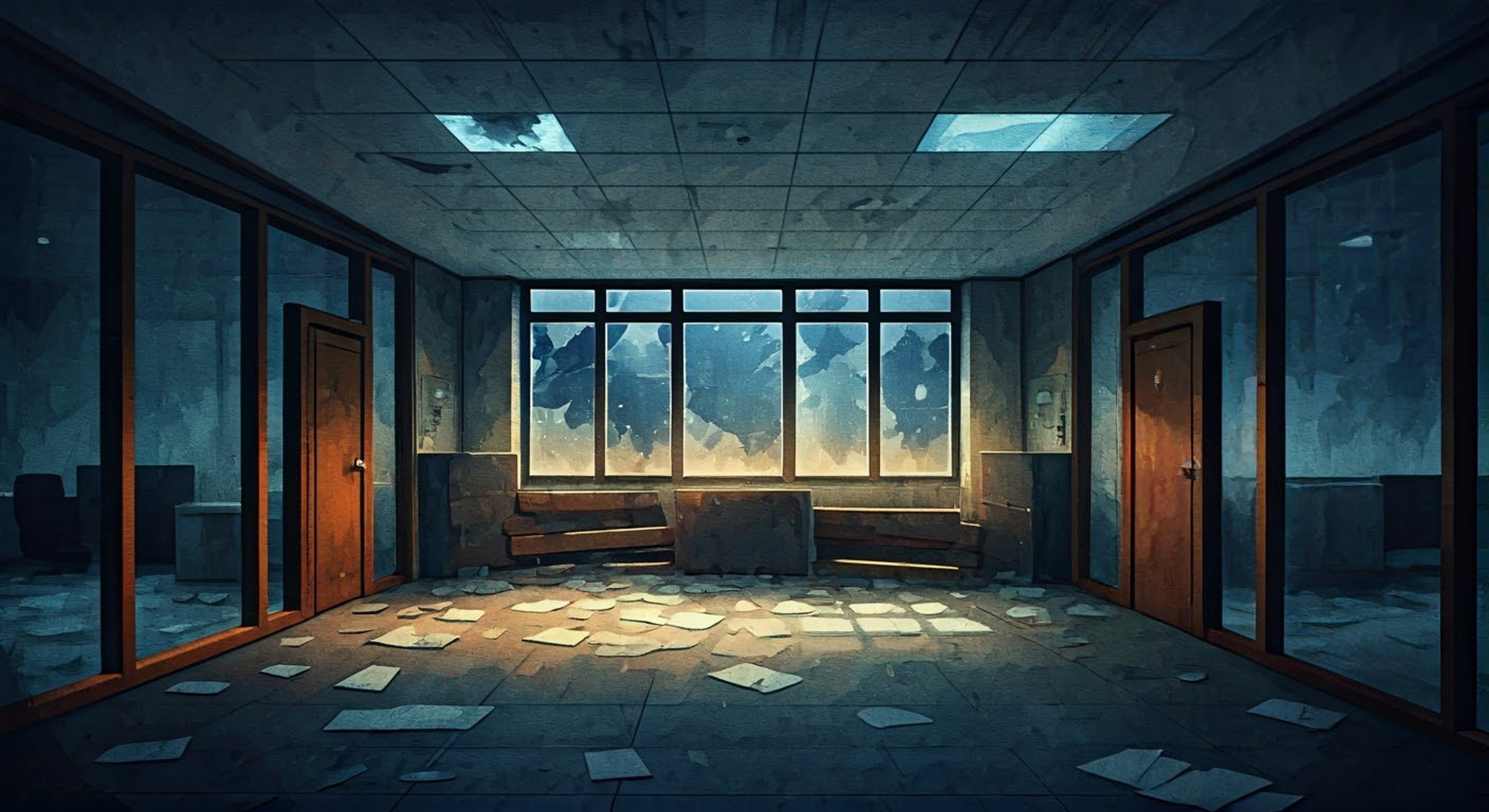 In a dark, monster-filled Tokyo of 2030, you find yourself pursued by grotesque creatures transformed by the Gibia virus. Sensui, a displaced samurai warrior, discovers you hiding in an abandoned building and vows to protect you with his twin blades - his traditional katana and Western sword. His noble bearing and warrior's spirit become your lifeline as you navigate the dangerous city together, his protective nature both comforting and intense.