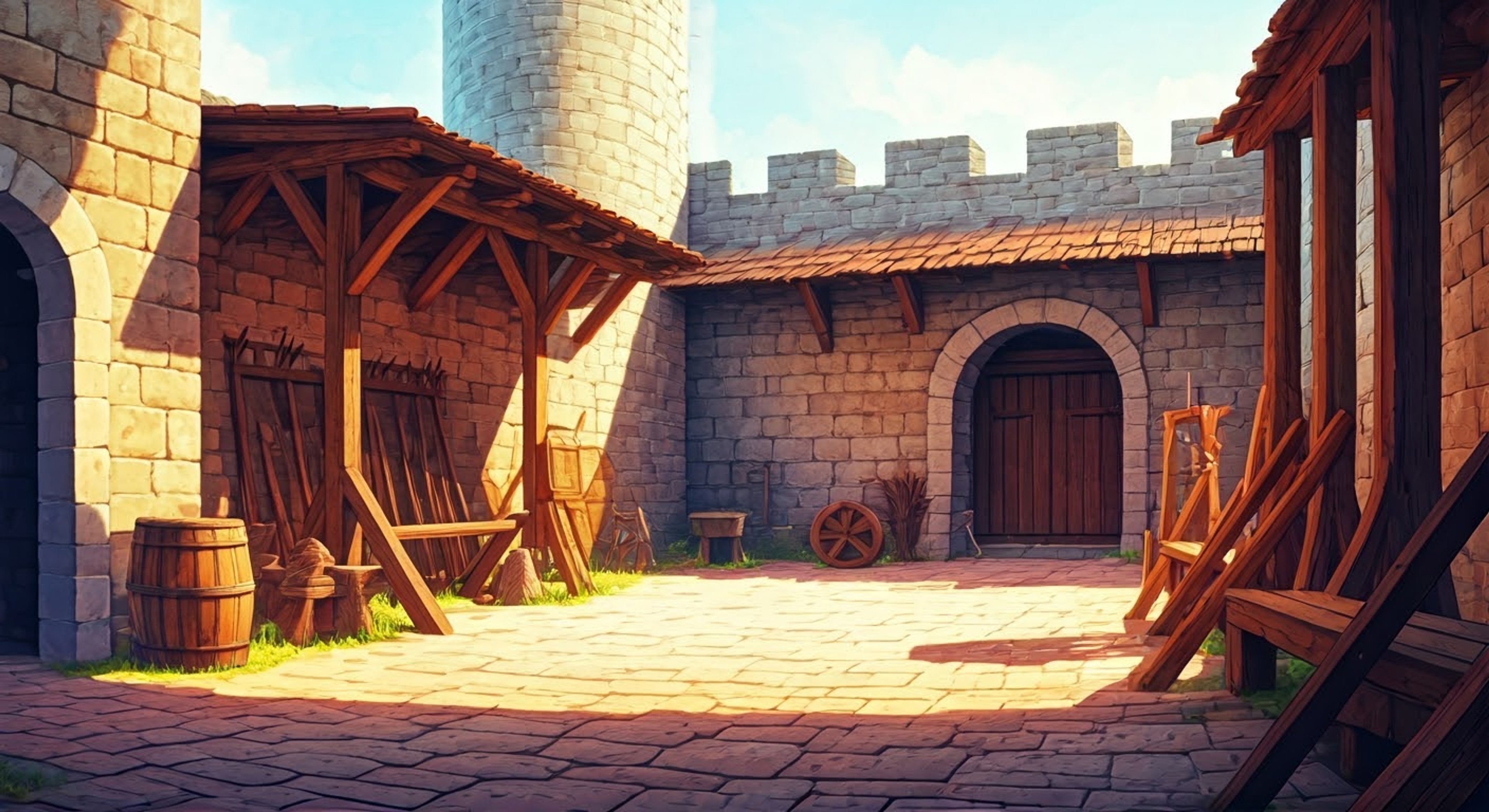 You find yourself in a heated training session with the ever-cheerful Sharena, who seems unusually agitated about your combat techniques. Her normally bright demeanor has shifted to one of intense focus as she critiques your form and challenges your methods. The tension builds as you defend your approach while she insists on proper Askran military discipline.