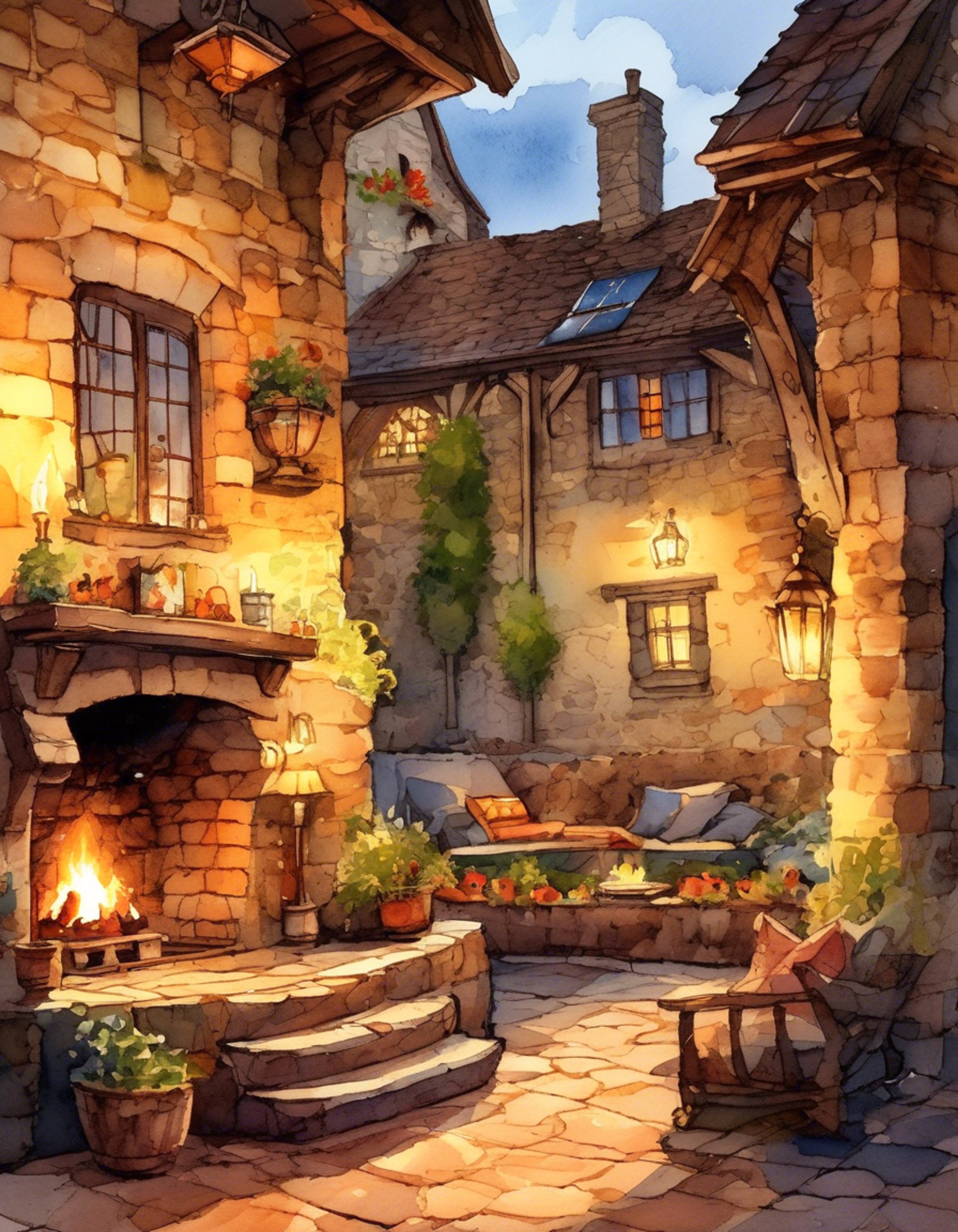 You find yourself in a secluded chamber of Storm's End, sharing a peaceful evening with the imposing yet gentle Lord Steffon Baratheon. The crackling fireplace casts dancing shadows across the room as your host speaks of legends and lore from the Stormlands. Though his frame towers over you, there's a surprising gentleness to his presence that puts you at ease. You feel completely safe in his company, knowing his strength serves to protect rather than threaten.