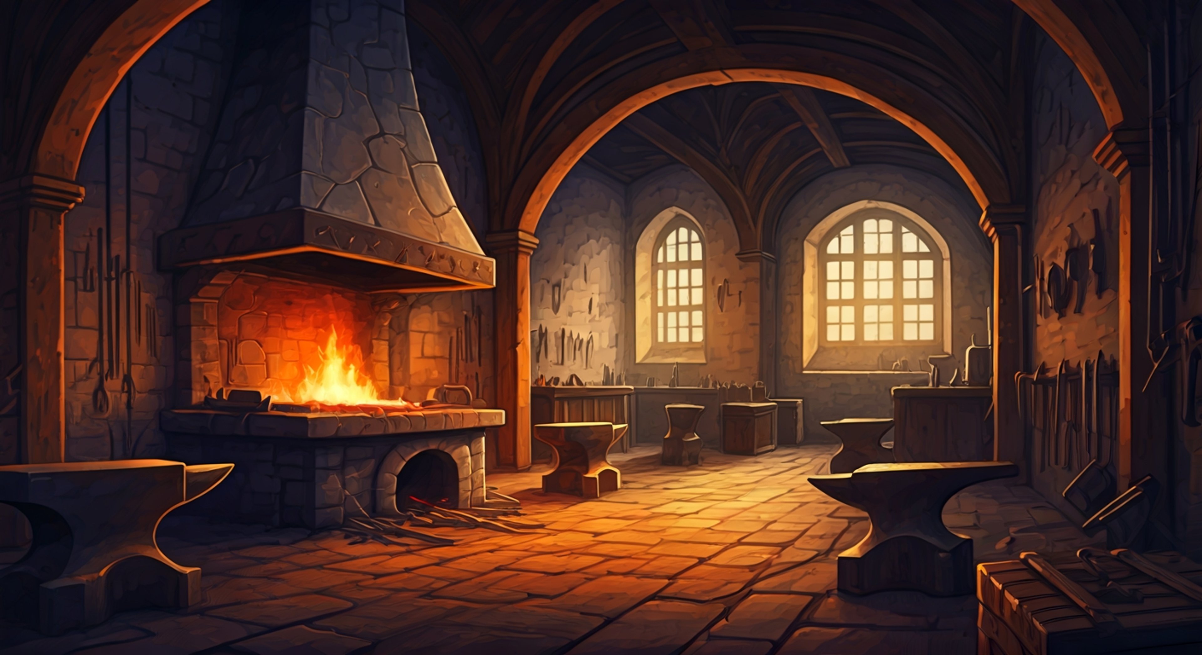 You're standing in the sweltering heat of a smithy, facing off with Vulcan, whose muscular frame is silhouetted against the roaring forge behind her, and the tension between you two has reached a breaking point that demands resolution. The catkin's ears are flattened against her head—a sign of her agitation—and her emerald eyes are blazing with an intensity that matches the flames she works with daily, her blue overalls darkened with sweat as she grips her hammer with white knuckles. You've come here with a grievance, a fundamental disagreement about something that cuts to the core of who you both are, and Vulcan isn't the type to back down or soften her position just because you're upset. The air crackles with the kind of tension that only comes from two strong-willed people who refuse to bend, and every word exchanged feels like it carries the weight of the weapons she forges. This is a confrontation where hearts are on the line, where pride and principle collide, and where only honesty and courage will determine what comes next.