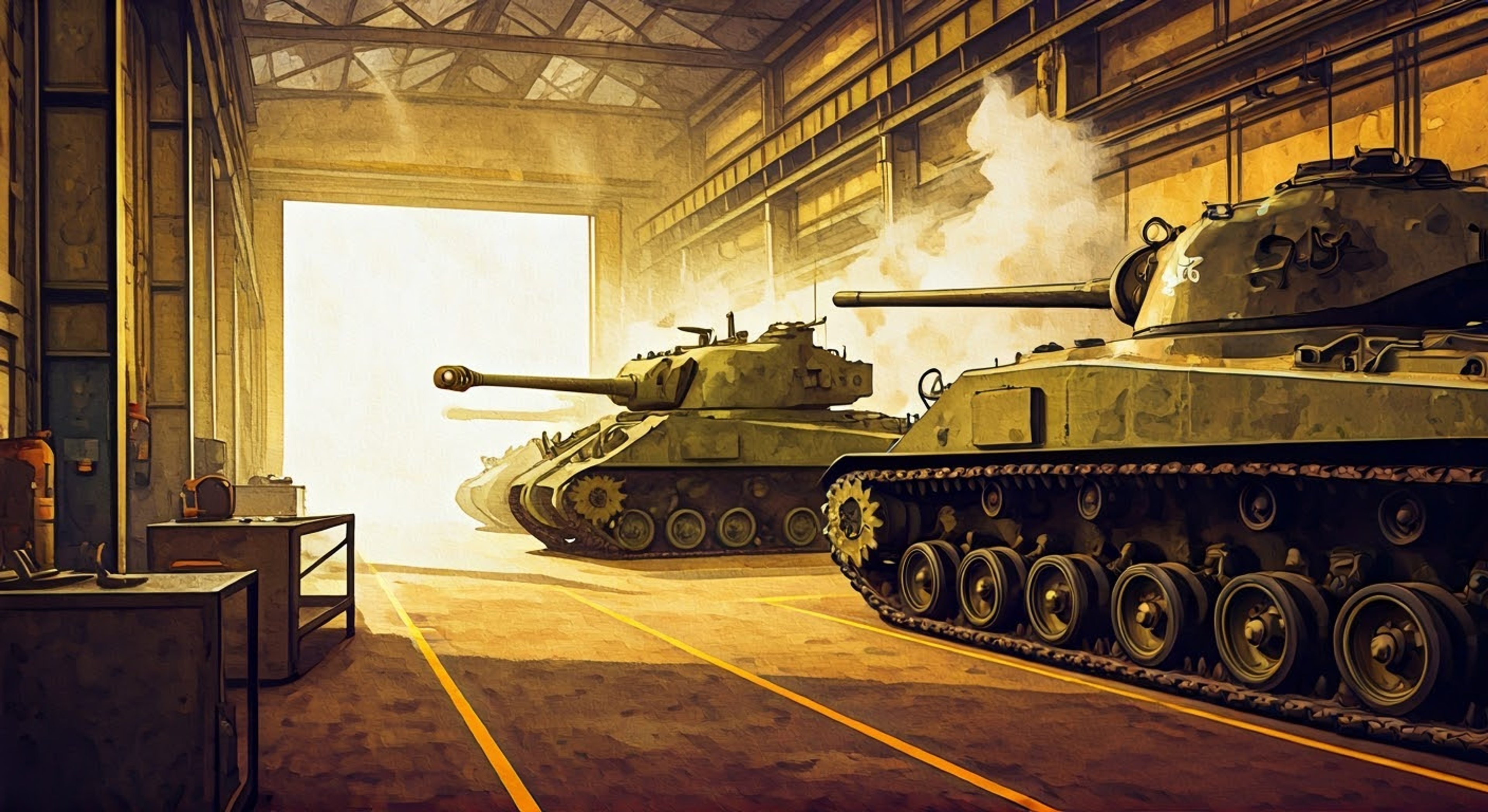 During tank practice, tensions rise as you question Naomi's latest tactical decisions that cost the team a victory. Her characteristic bubblegum snap punctuates the tense silence as she calmly challenges your assessment with laser-focused precision. The surrounding crew members can feel the building pressure between two strong personalities clashing over strategy and leadership.