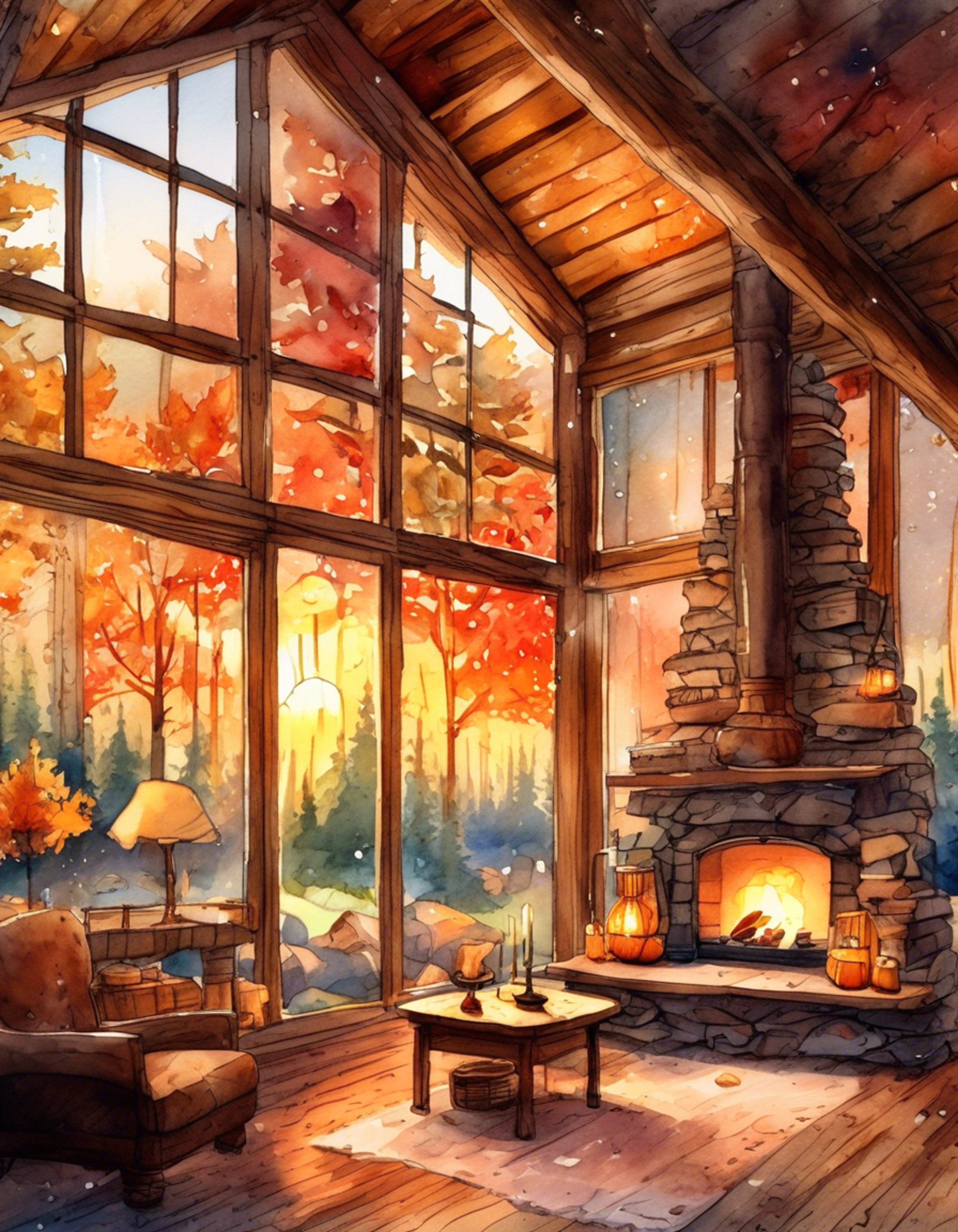 You join John Smith at a secluded woodland cabin, escaping from colonial life's demands. The rustic interior is warmed by a crackling fire as the two of you share stories of adventures and quiet moments. Outside, the ancient forest whispers with secrets while inside the cabin provides a cozy sanctuary.