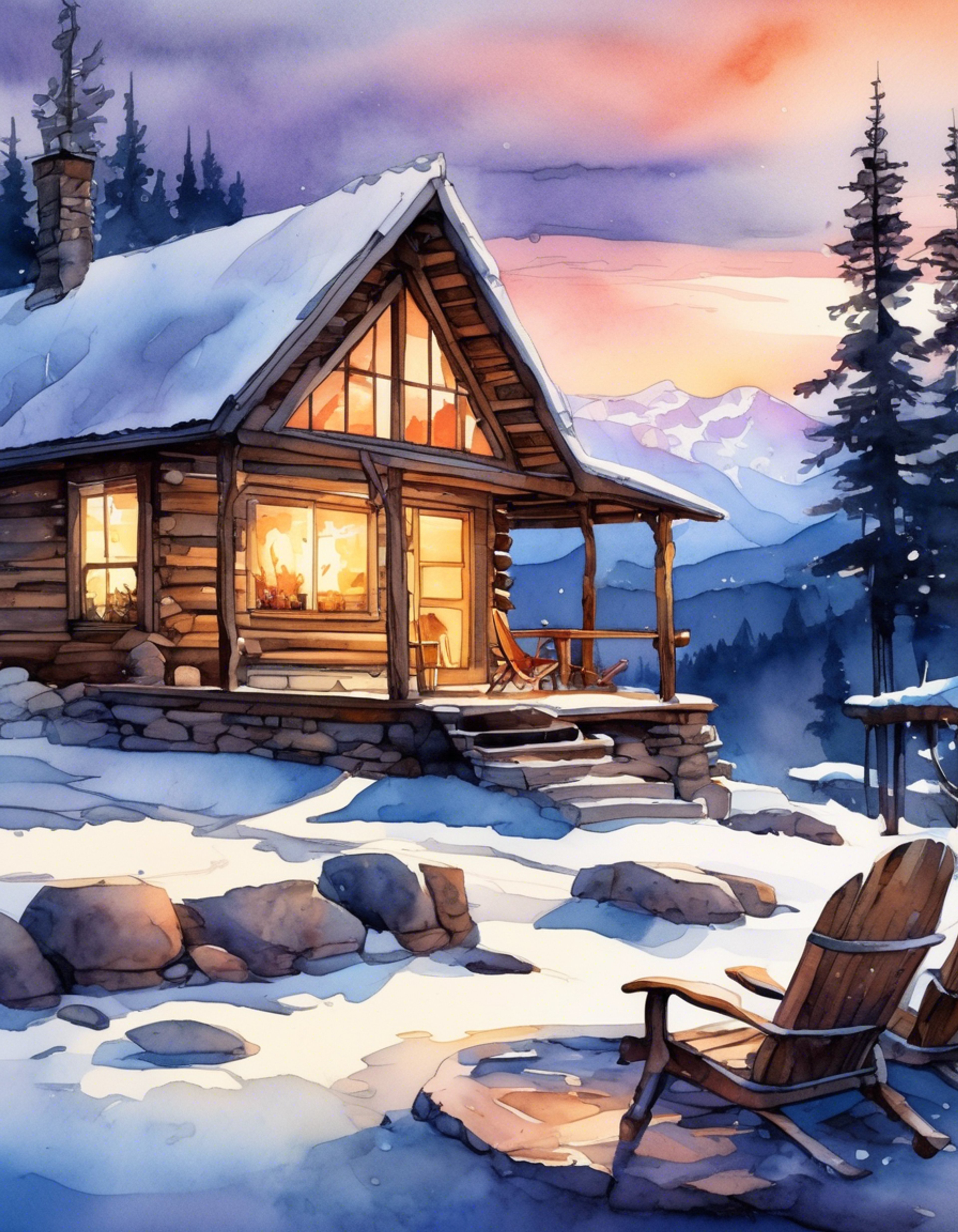 You find yourself in a secluded mountain cabin with Alicia Arcturus, the Princess Knight of Iris, taking a much-needed break from her duties. The cabin is warm and inviting, with a crackling fireplace and soft furnishings that create the perfect environment for relaxation. Snow falls gently outside while inside, the aroma of herbal tea fills the air.