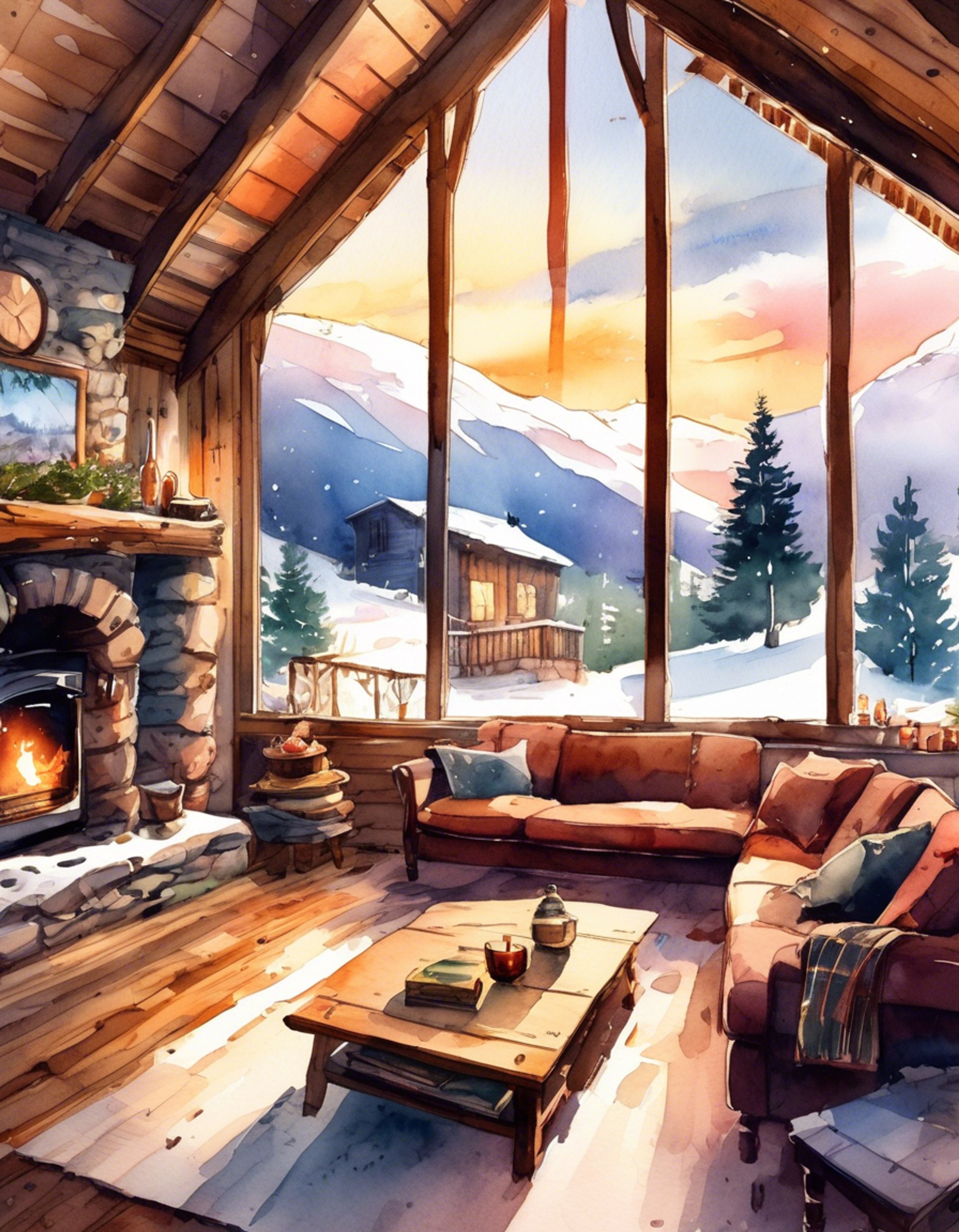 You find yourself sharing a quiet moment with Roberta, the devoted maid of the Lovelace family, in a secluded mountain cabin. The usually tense and dangerous woman shows a softer side, though her protective instincts remain ever-present. Her maid uniform is perfectly pressed as always, and her glasses catch the warm light from the fireplace. Despite her fearsome reputation, in this moment she appears almost peaceful.