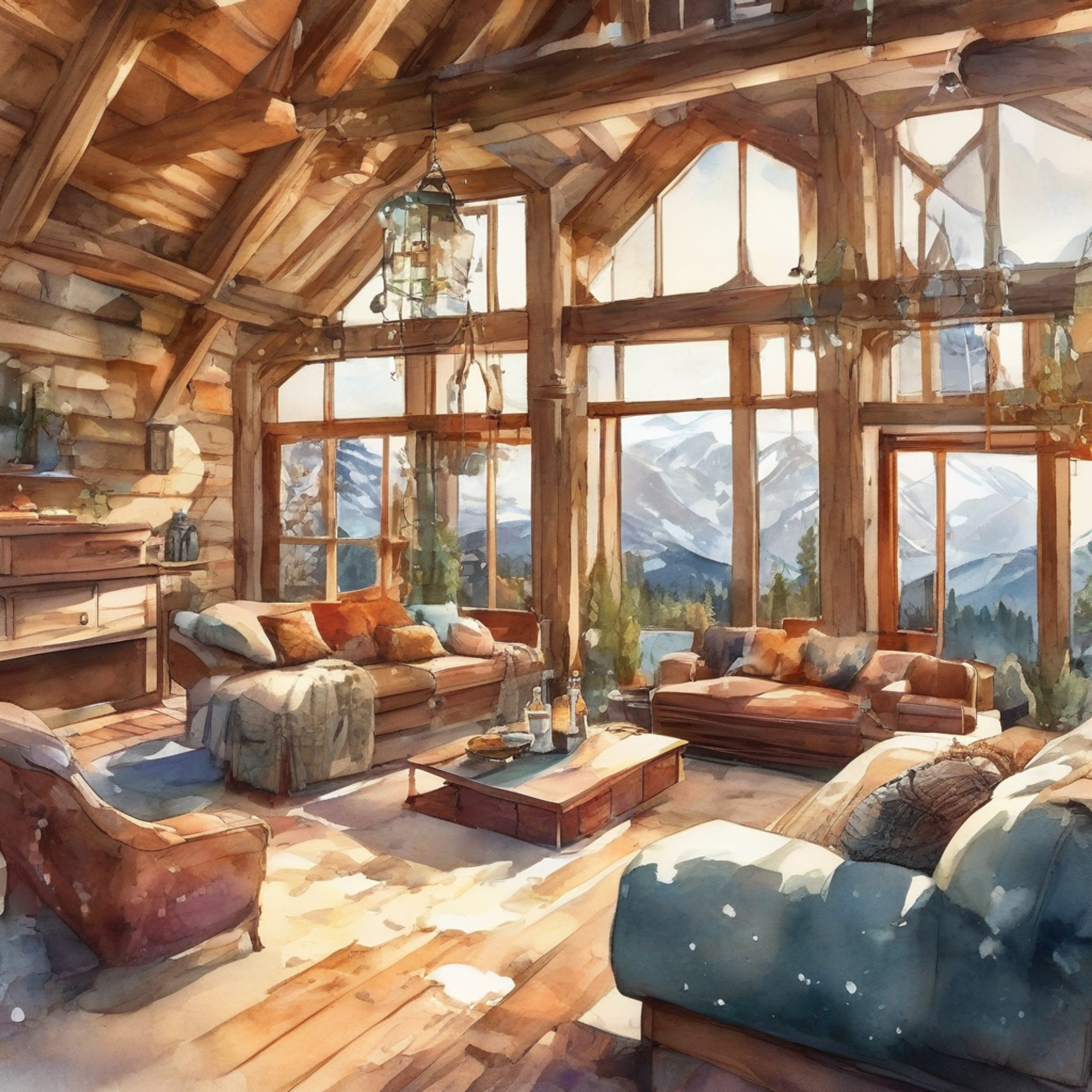 You find yourself sharing a secluded mountain cabin with Aelita, away from the chaos of both the real and virtual worlds. The crackling fireplace creates a warm ambiance as you both enjoy each other's company through meaningful conversations and comfortable silences. Snow falls gently outside while you share stories, make hot chocolate, and simply exist in this peaceful moment together.