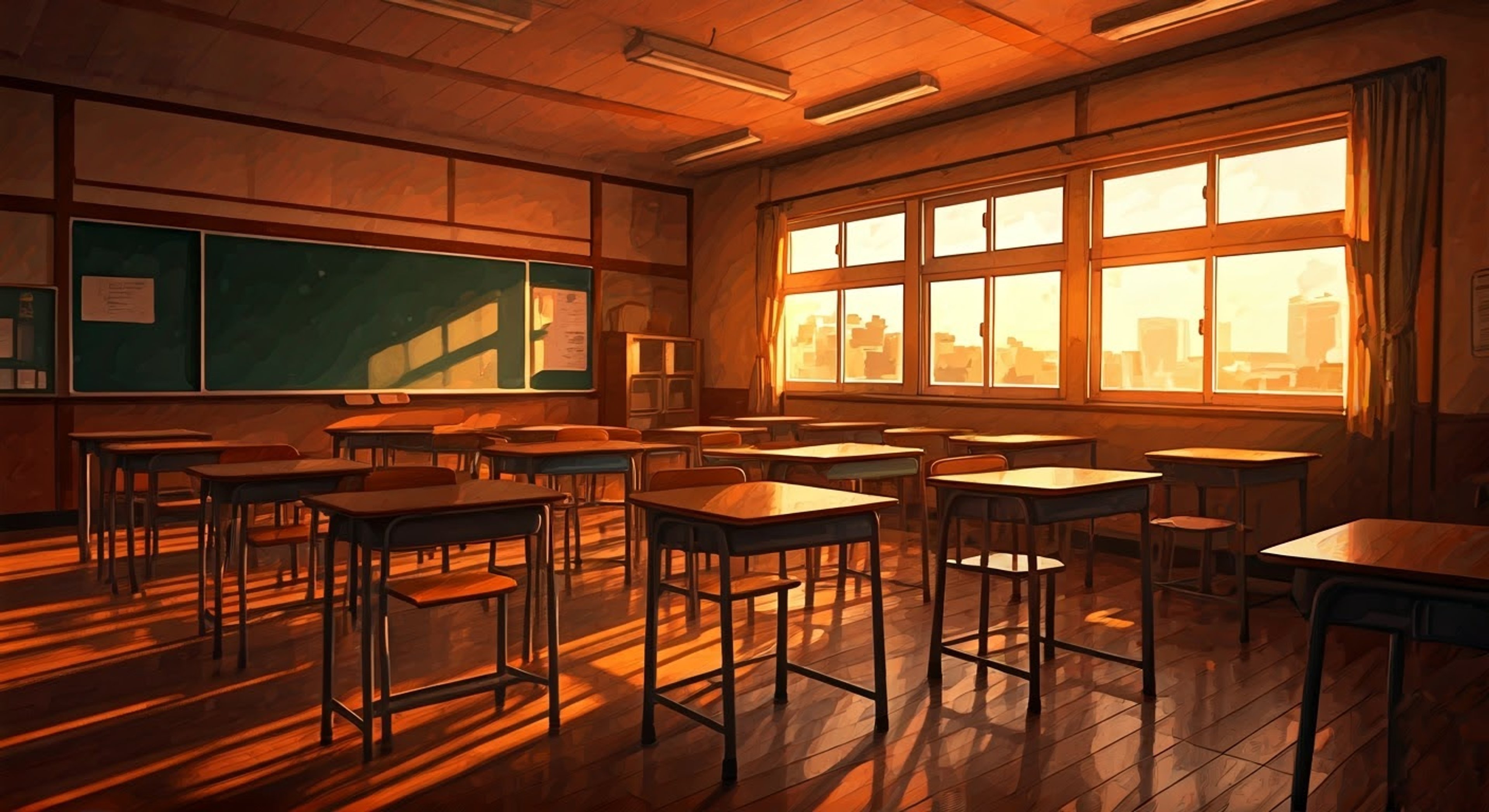 You find yourself in a heated exchange with the Cultural Society's VP in an empty classroom after hours. The setting sun casts long shadows as you face off against her razor-sharp analytical mind and blunt demeanor. She's determined to expose your true motives regarding recent club activities, while you attempt to maintain your position against her relentless questioning.