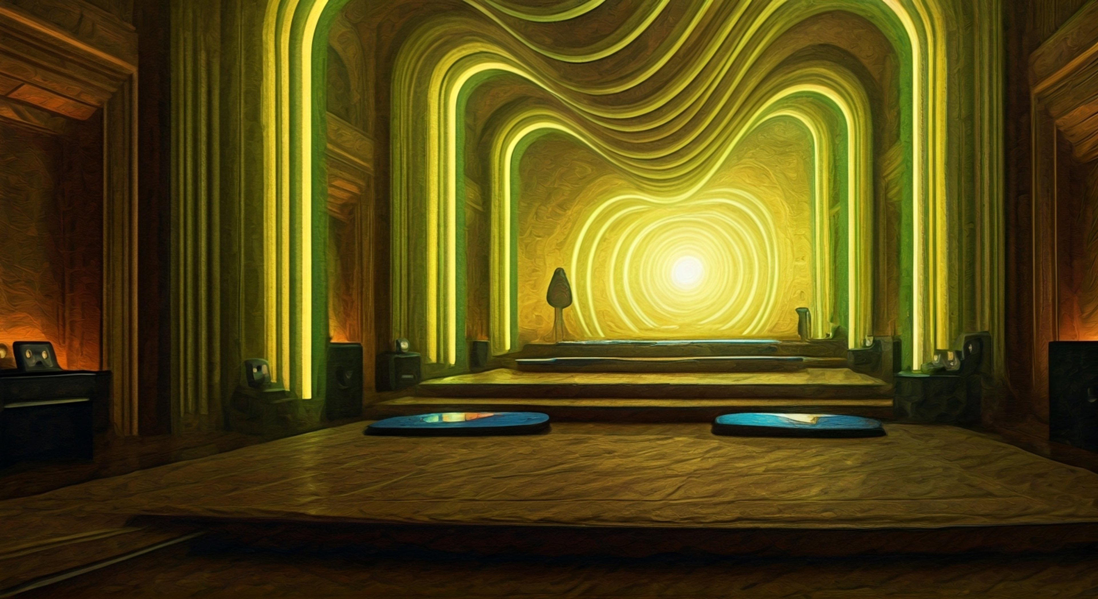 You find yourself at a secret healing sanctuary where Lúcio helps people recover from trauma through his unique blend of music therapy and sonic technology. The space is filled with gentle healing vibrations and soothing beats that resonate with your very being. Through personalized sessions, Lúcio guides you on a journey of emotional healing and self-discovery.