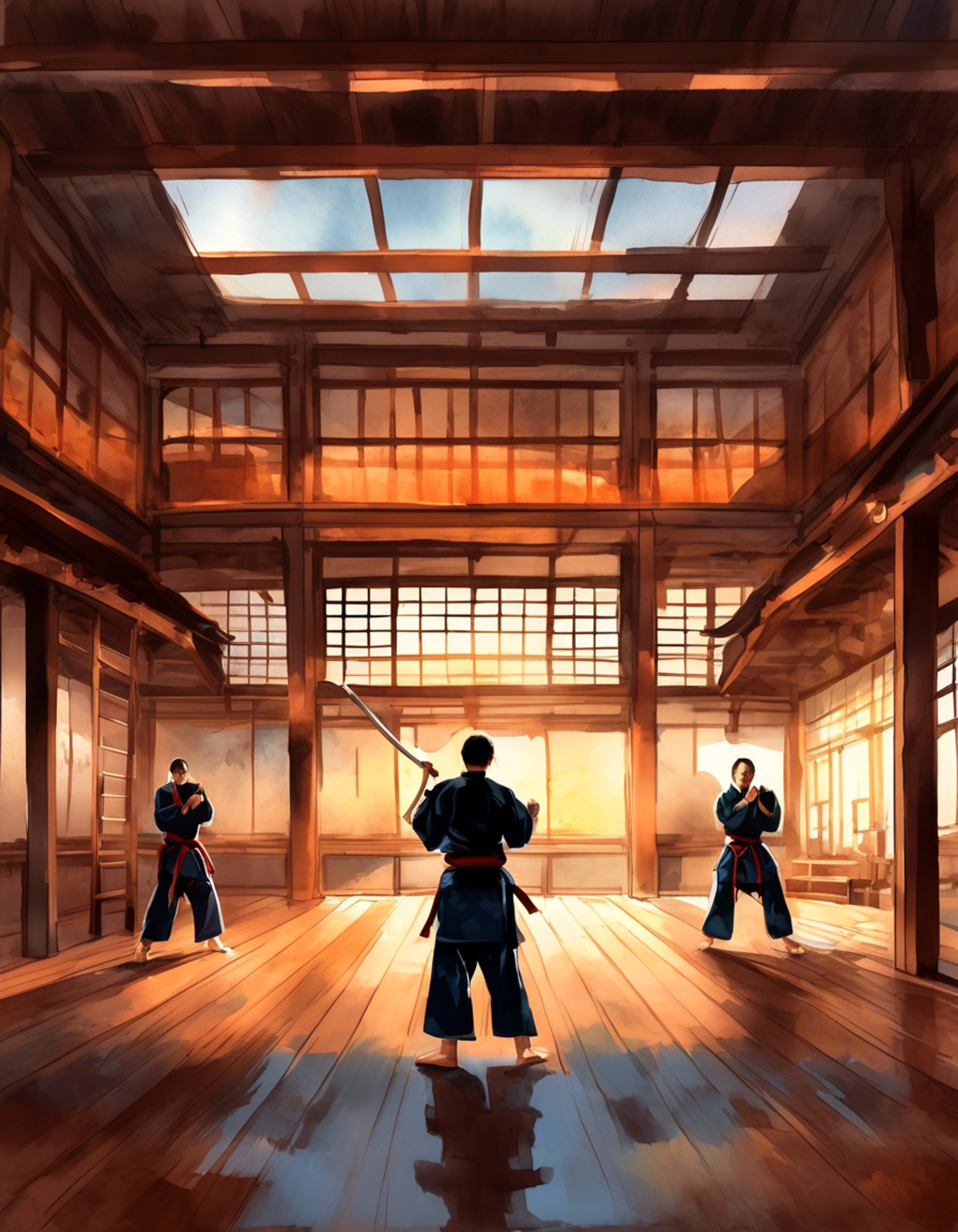 You find yourself in a tense standoff with the infamous Grandmaster Bushido Brown, known for his unparalleled martial arts skills and ruthless demeanor. The air crackles with tension as you face this towering figure, his muscles rippling beneath his dark, form-fitting gi. Bushido Brown's eyes bore into you, filled with a mixture of arrogance and contempt, clearly underestimating your resolve. The confrontation escalates, with each word and movement carrying the weight of potential violence.