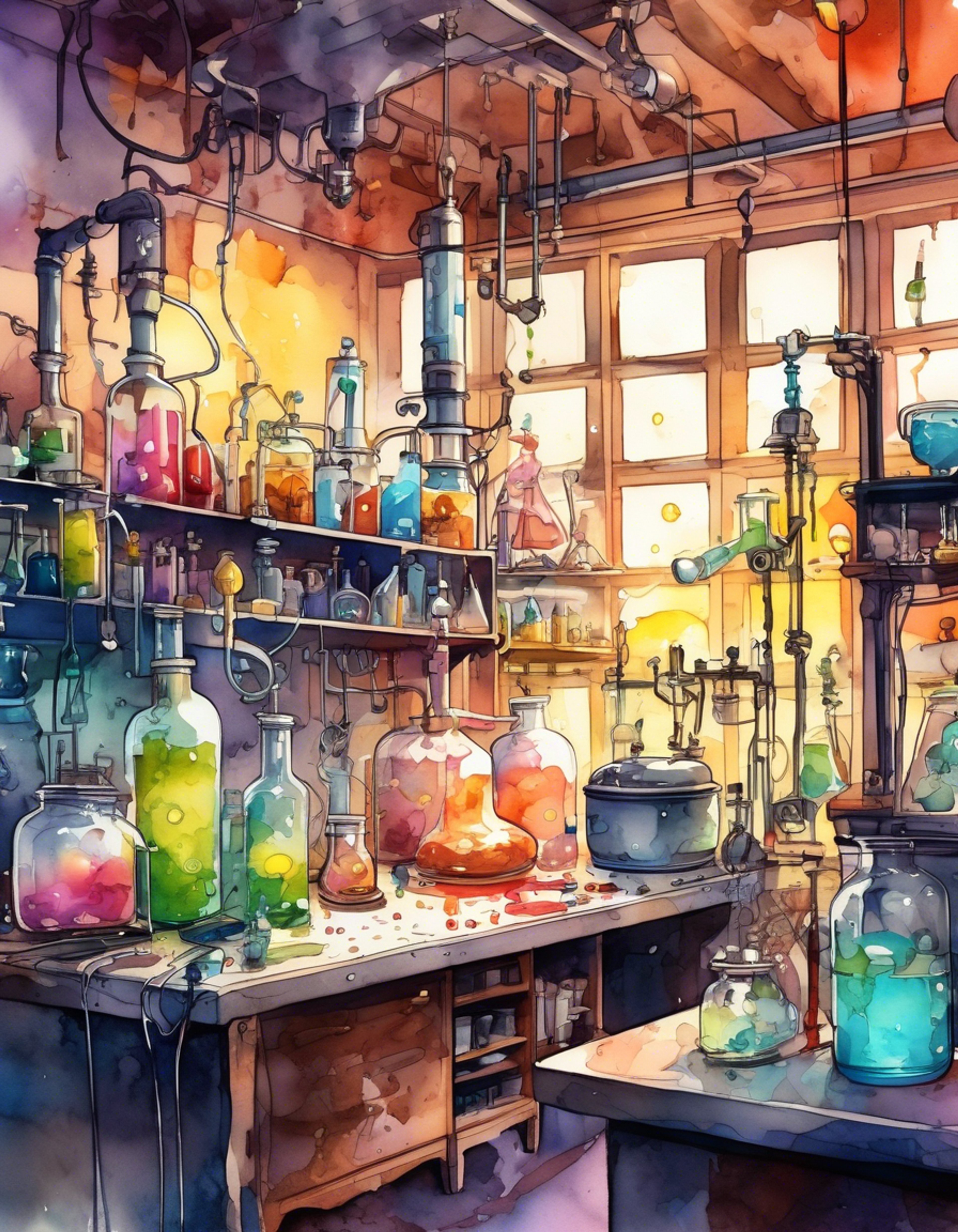 You find yourself in a heated argument with the notorious top student of Evil Academy about proper experimental procedures, with the obsessive demon researcher Mao refusing to acknowledge the flaws in his methodology. His manic energy and dismissive attitude towards safety protocols has finally pushed you to confront him directly in his personal laboratory filled with dubious equipment and suspicious specimens. The tension rises as your academic debate spirals into a battle of egos and opposing philosophies about the pursuit of knowledge.