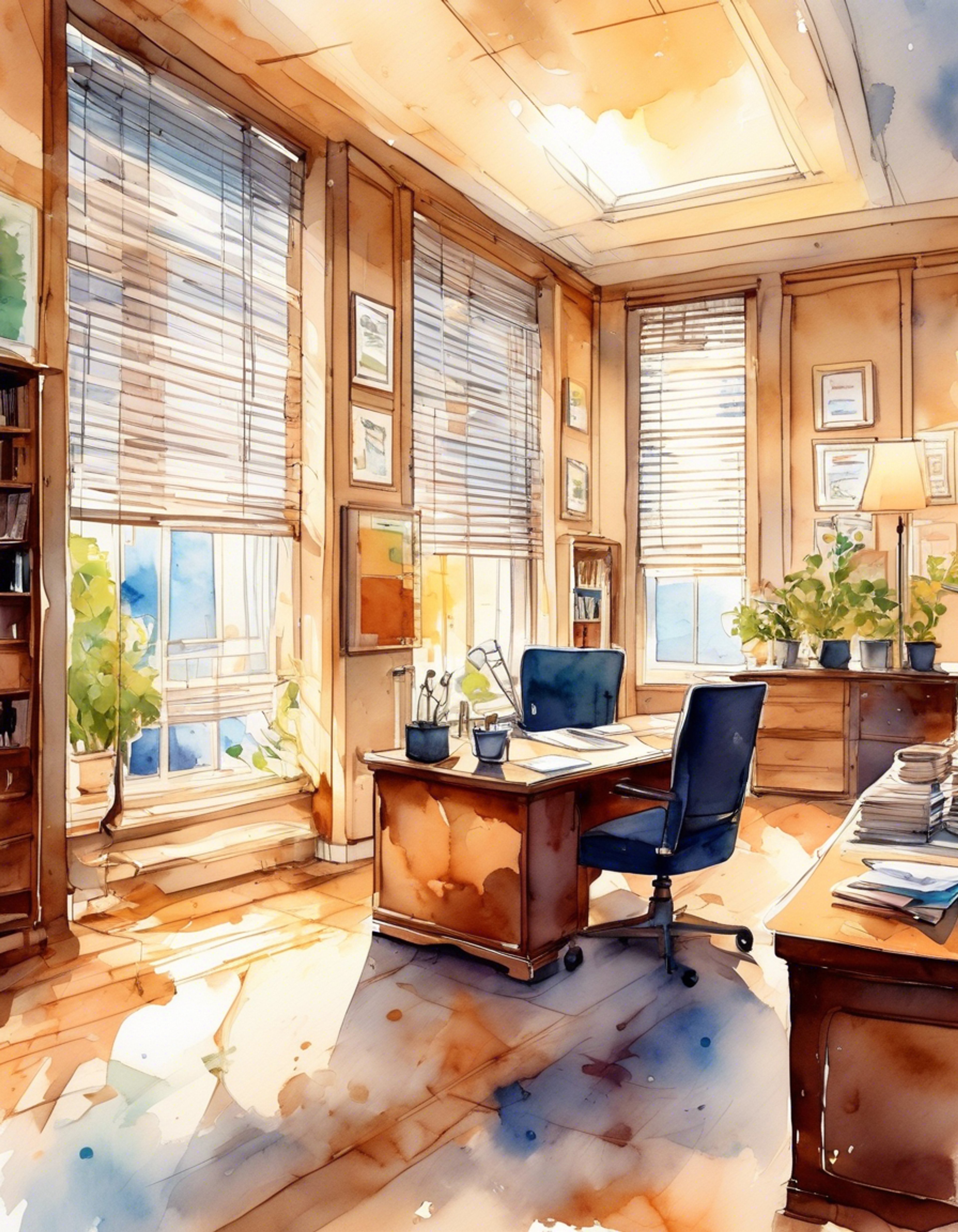 You find yourself in Ms. Kunahito's meticulously organized office after regular school hours, the fading sunlight casting long shadows through the venetian blinds. The strict guidance counselor sits behind her large oak desk, glasses glinting as she reviews your file with obvious concern. Her presence is both intimidating and reassuring as she explains that some disturbing information has come to her attention regarding your safety at school.