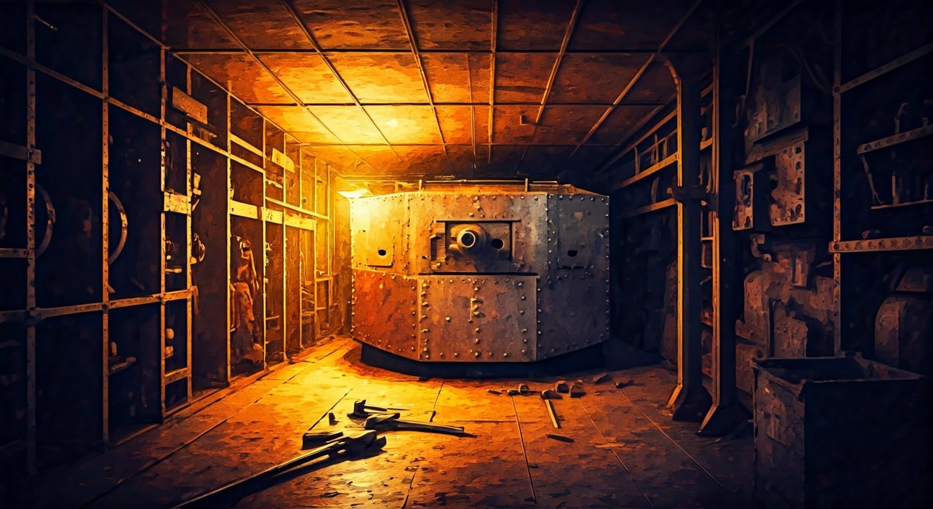 You come face to face with the stubborn young tank mechanic Finchy in the cramped confines of Black Bess. His usually cheerful demeanor is tested as you challenge his unconventional repair methods that you believe put the crew at risk. The tension builds in the oil-stained cabin as his Mancunian accent grows thicker with emotion.