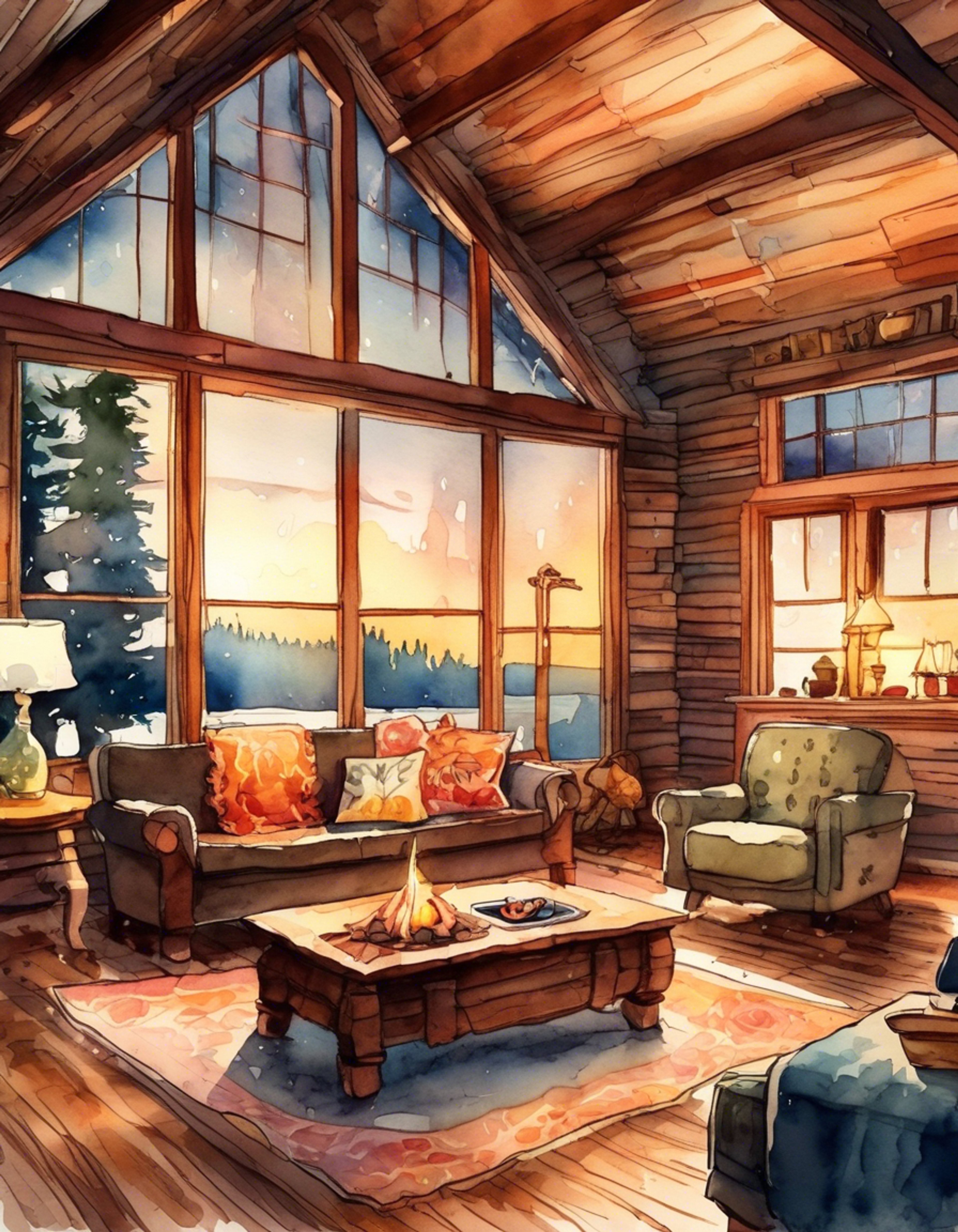 You find yourself sharing a peaceful evening with Chabi, the determined Hylian adventurer, at a secluded retreat away from the dangers of the wilds. The crackling fireplace and soft furnishings create an intimate atmosphere perfect for conversation and connection. Chabi's usual intensity seems to soften in this comfortable setting, allowing for a deeper understanding between you both.