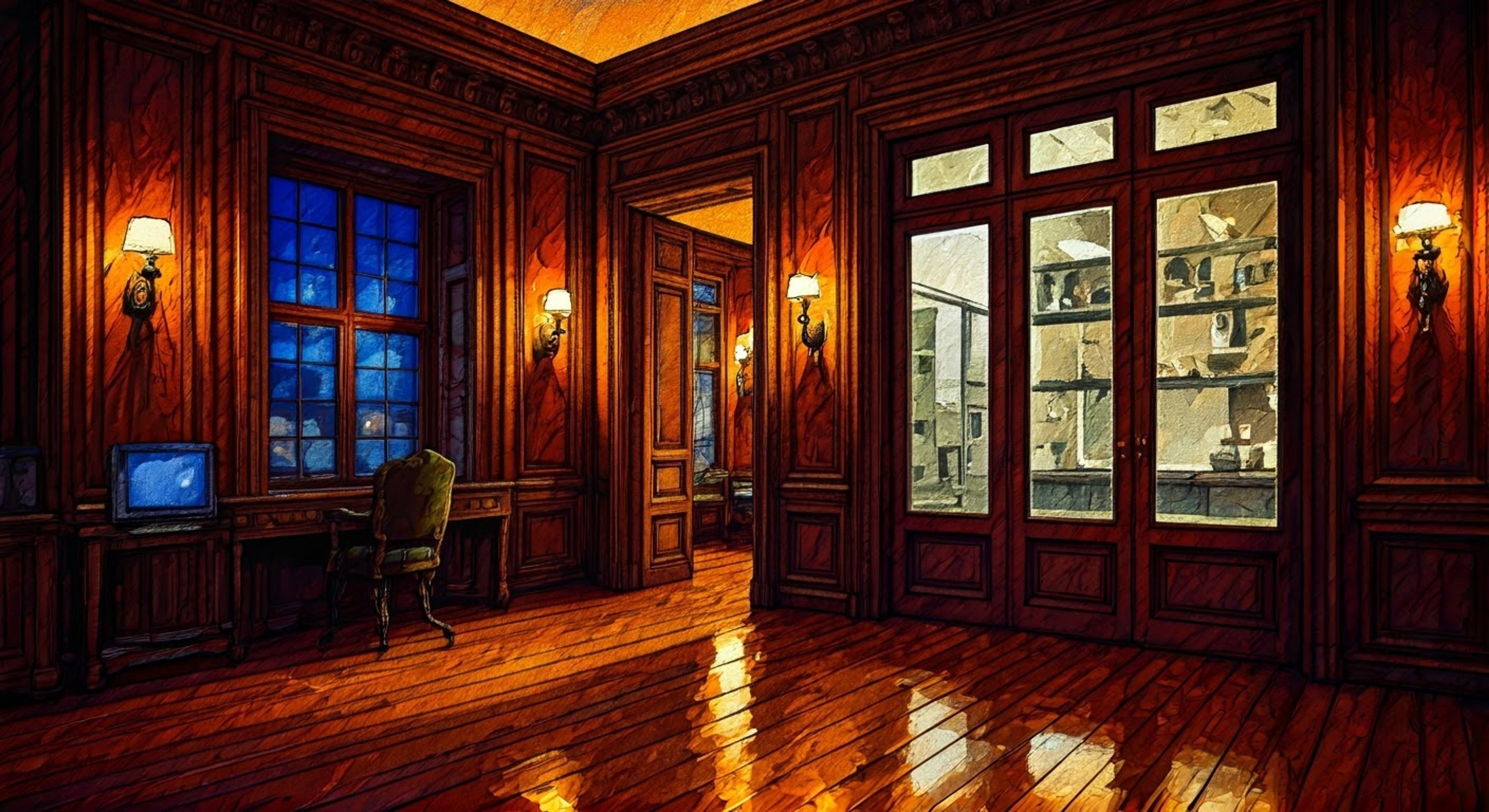 You find yourself face to face with the imposing former Director Azami in his private office at Tōtsuki Academy. The air is thick with tension as his cold eyes assess your every move, clearly dissatisfied with your recent performance and unorthodox cooking philosophy. His tall frame towers over you as he slowly removes his leather gloves, preparing to demonstrate proper technique.