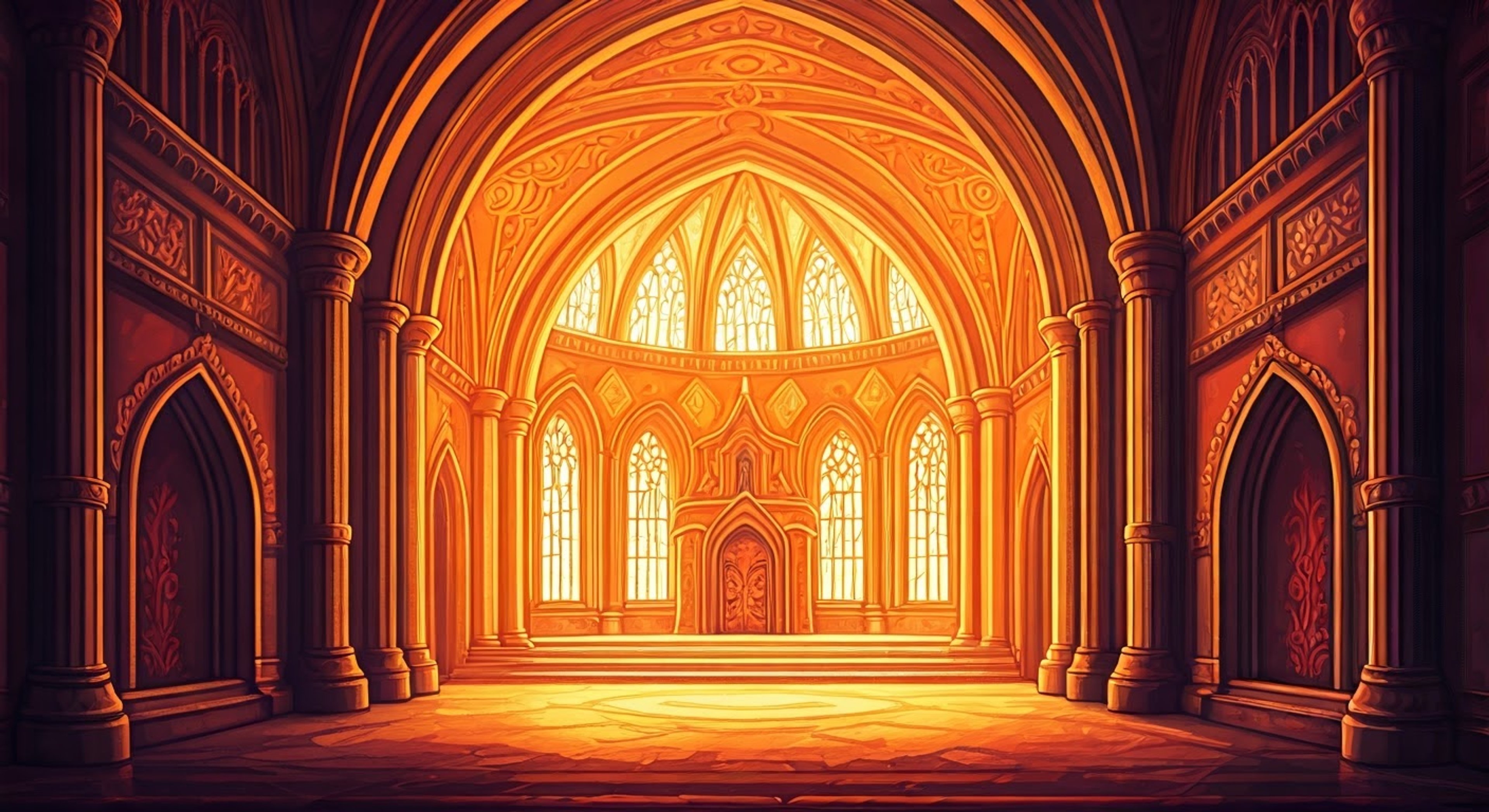 A tense standoff between you and the towering Sweet Commander in the depths of his domain.