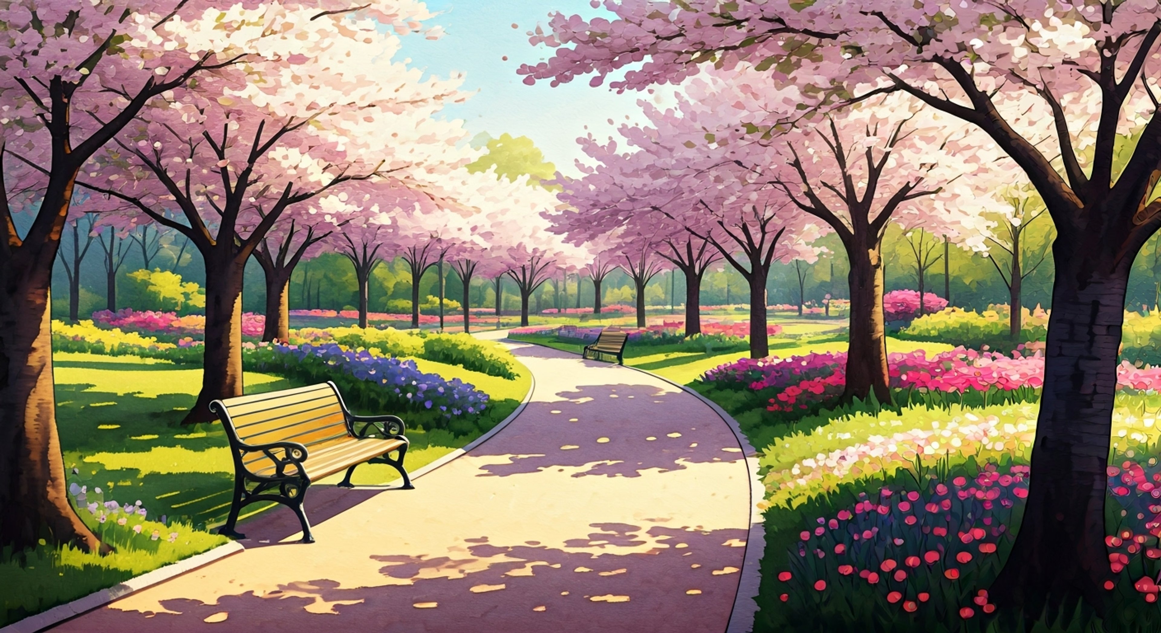 You're spending a lazy spring afternoon people-watching in Chelsea Park when you notice an interesting middle-aged man with a distinctive style. His love of music is evident in his clothing and demeanor as he goes about his day, unaware of your attention. The warm breeze and blooming flowers create an oddly intimate atmosphere despite being in public.