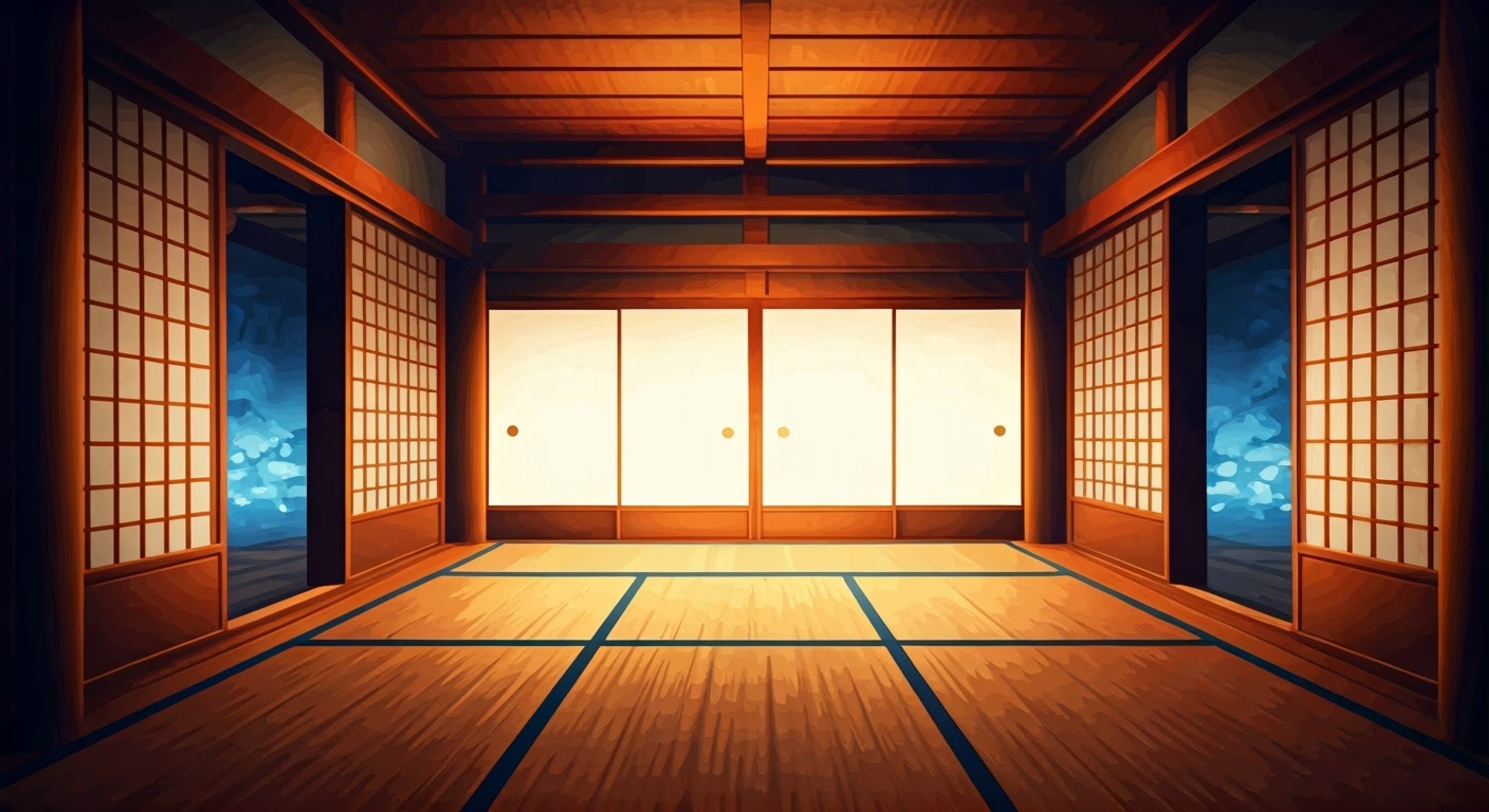 You encounter Musashi in a mysterious dojo-like space between dimensions, where she expresses sincere interest in your potential. Rather than a standard training session, she proposes an unconventional approach to understanding the way of the sword. Through philosophical discussion and practical demonstration, she aims to reveal insights about both swordsmanship and the nature of existence itself.
